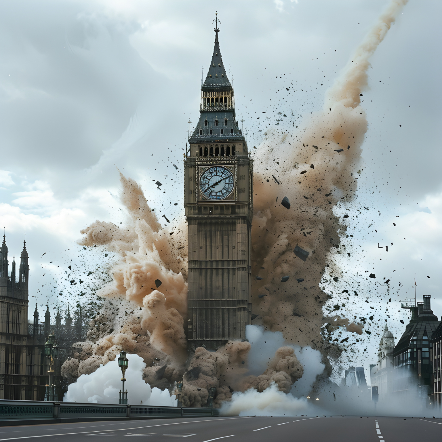 Big Ben blowing up - Impossible Images - Unique stock images for ...