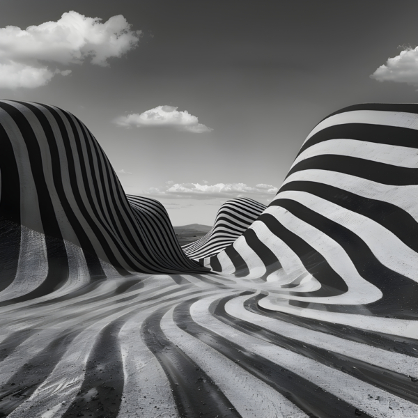 Recursive landscapes, where the same pattern repeats infinitely ...