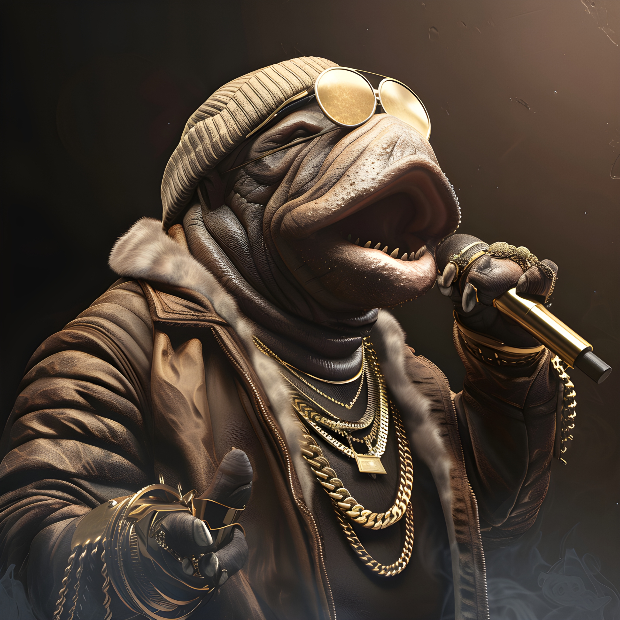 Wallaby Rapper Walrus rapper - Impossible Images - Unique stock images for commercial use.