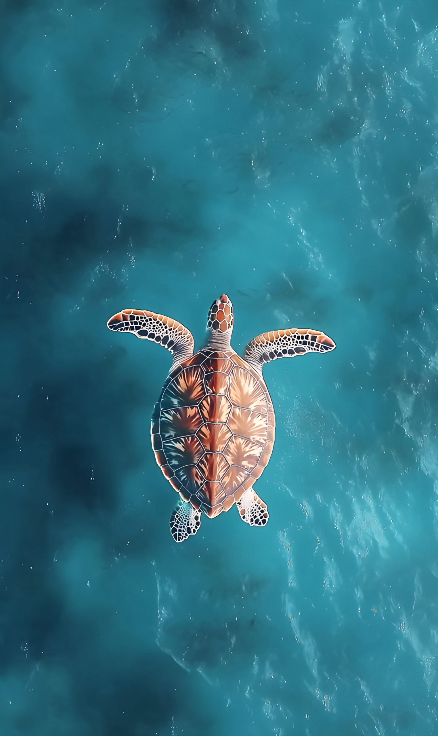 Sea Turtle Gliding Through Tranquil Waters - Impossible Images