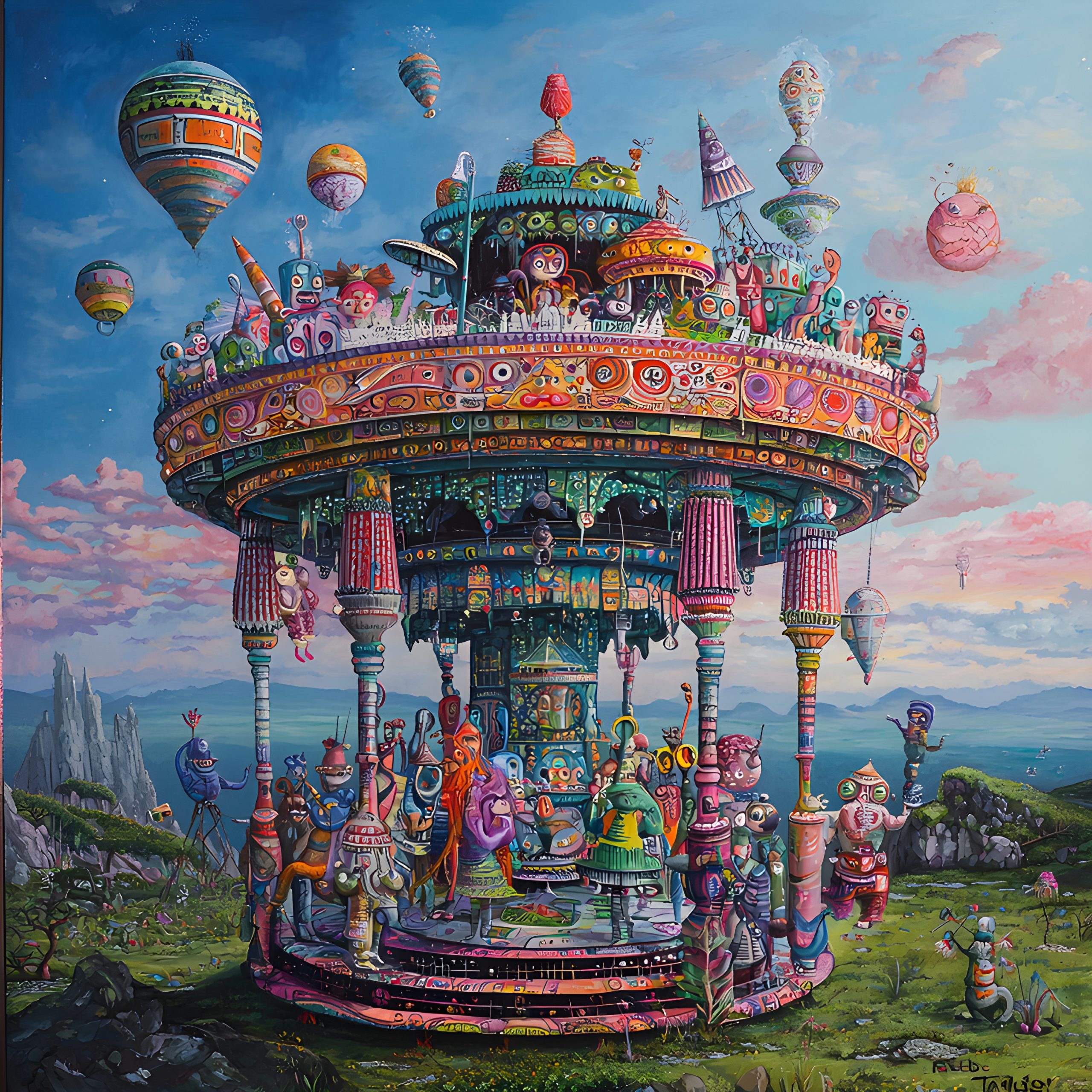 Whimsical Carousel Fantasy Land - Impossible Images - Unique stock ...