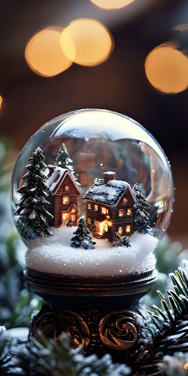 Snow Globe Village Christmas Scene - Impossible Images - Unique stock ...