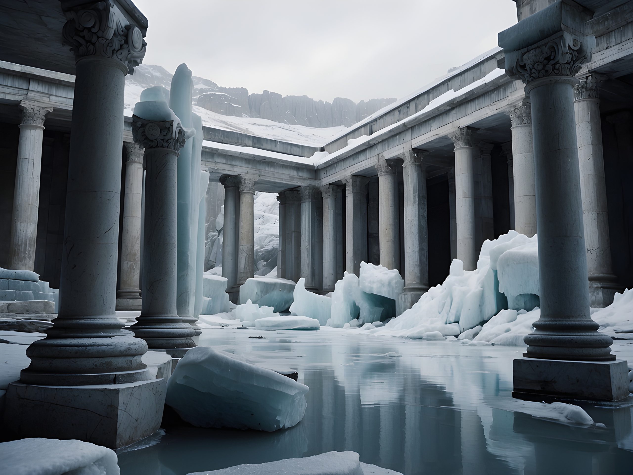Frozen Colonnade Ruin