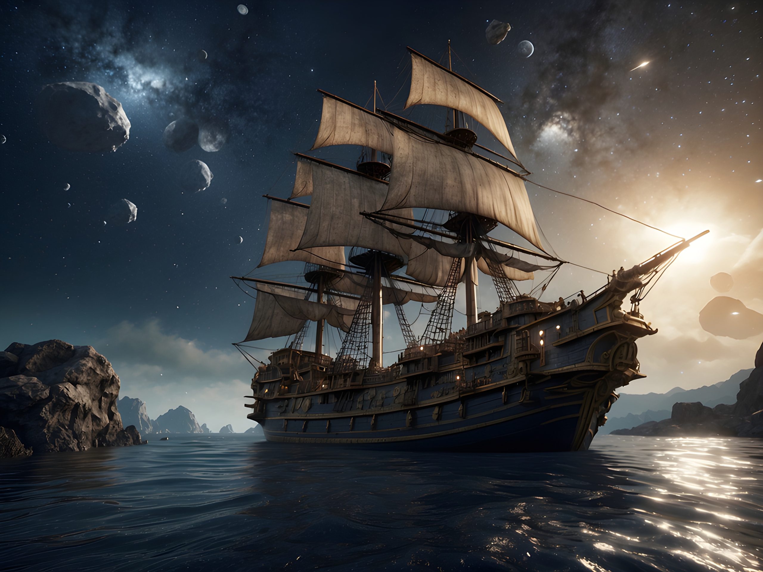 Cosmic Galleon’s Voyage