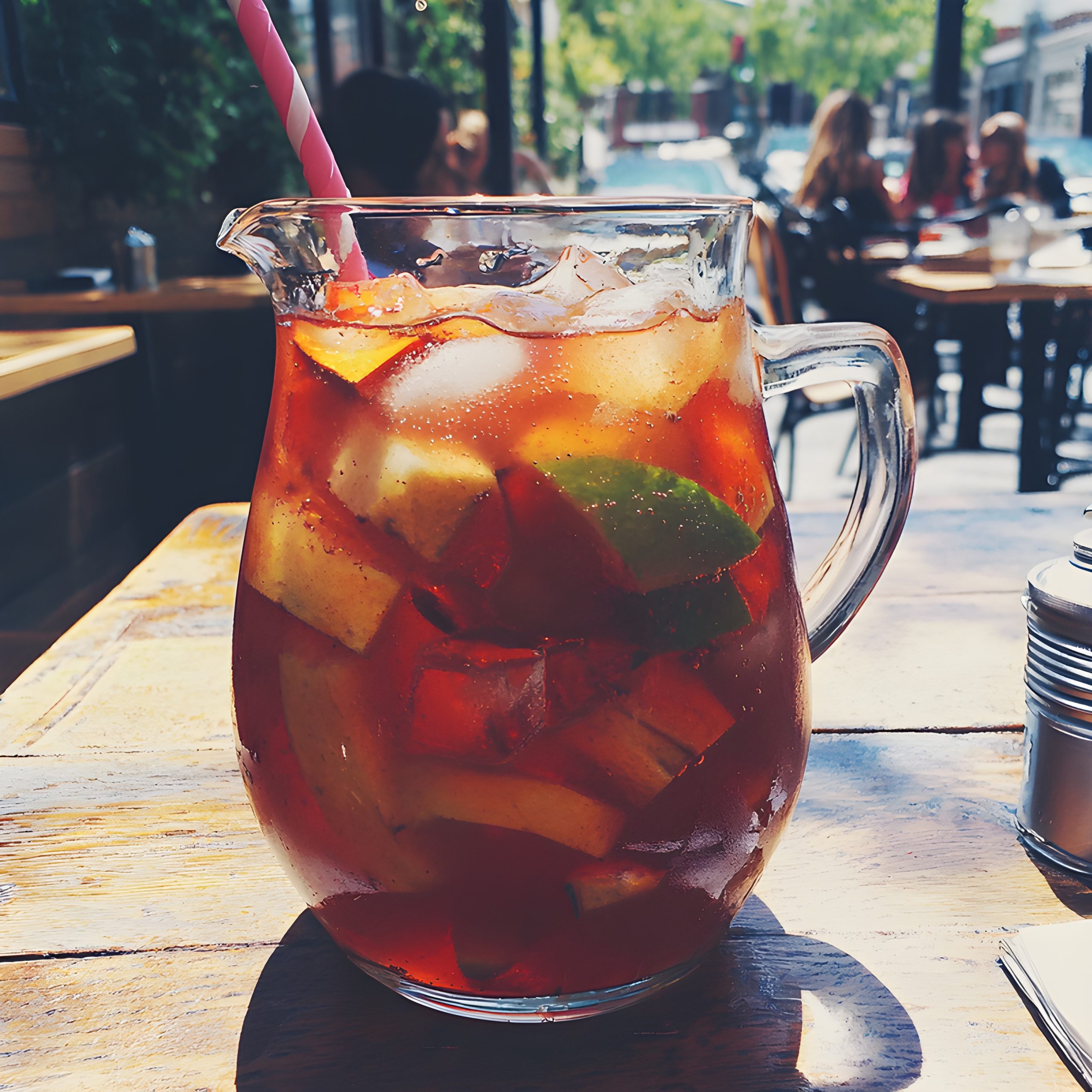Summer Fruit Iced Tea Pitcher
