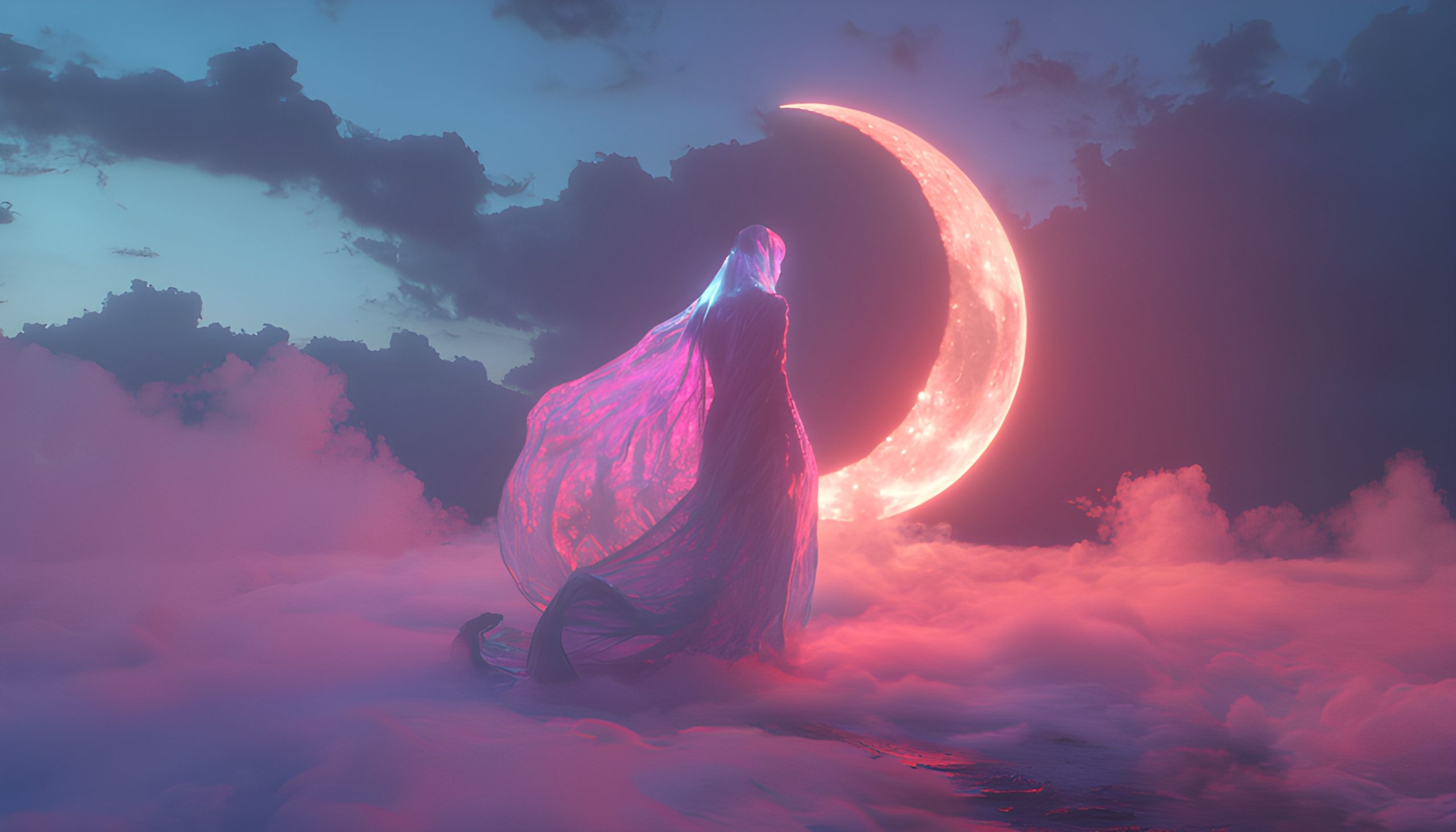 Crescent Moon and Celestial Bride