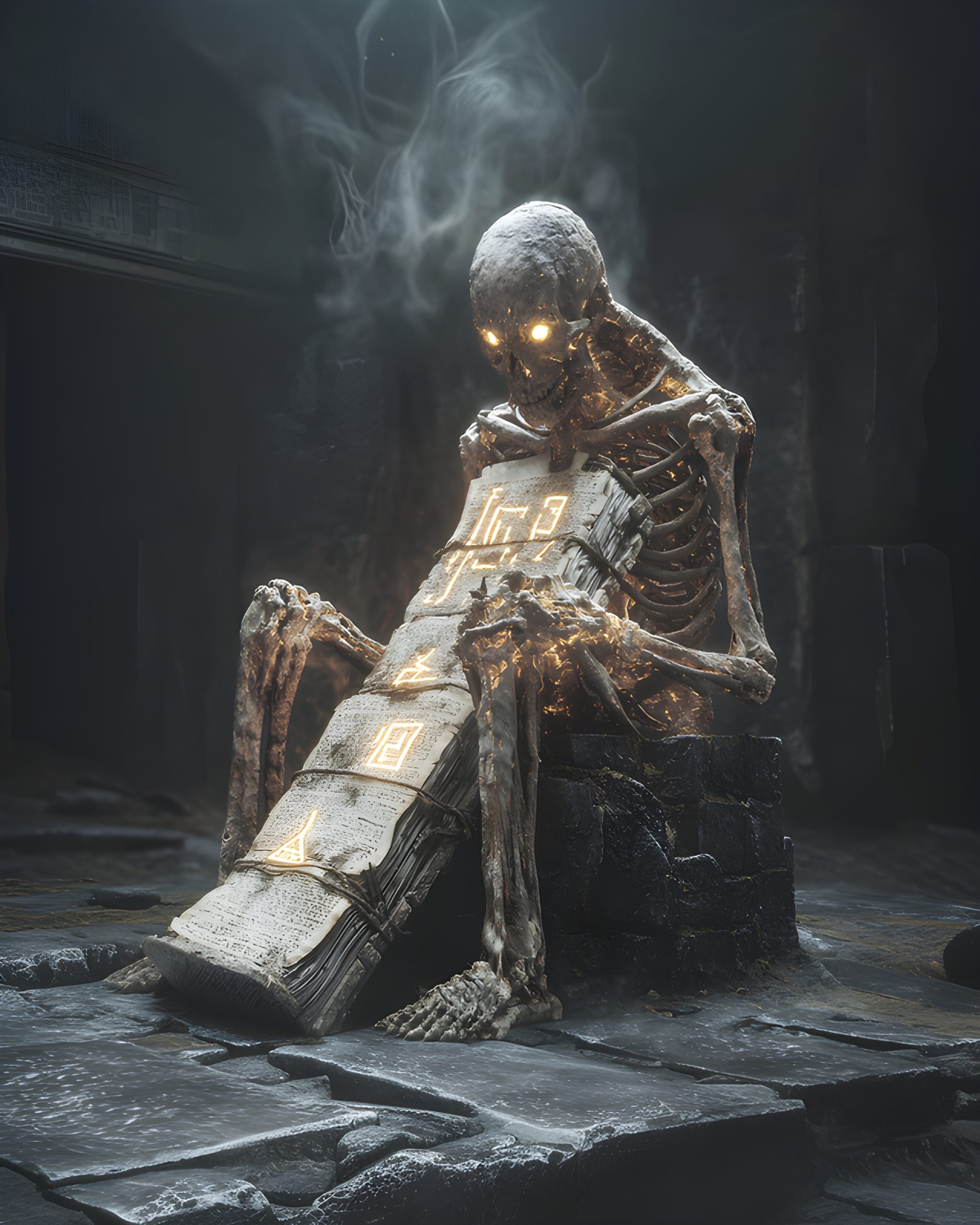 Skeletal Guardian of Ancient Lore