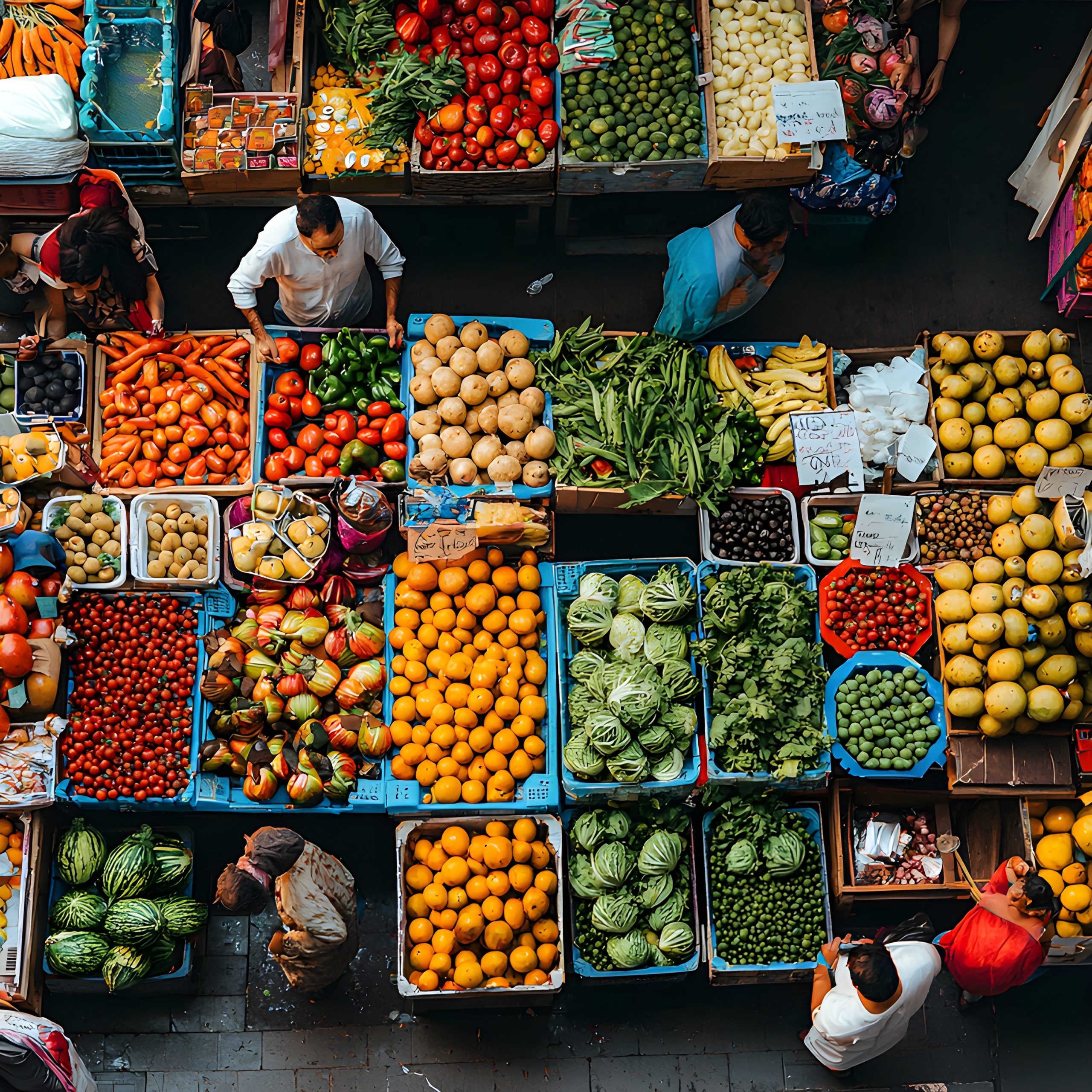 Vibrant Market Produce Abundance