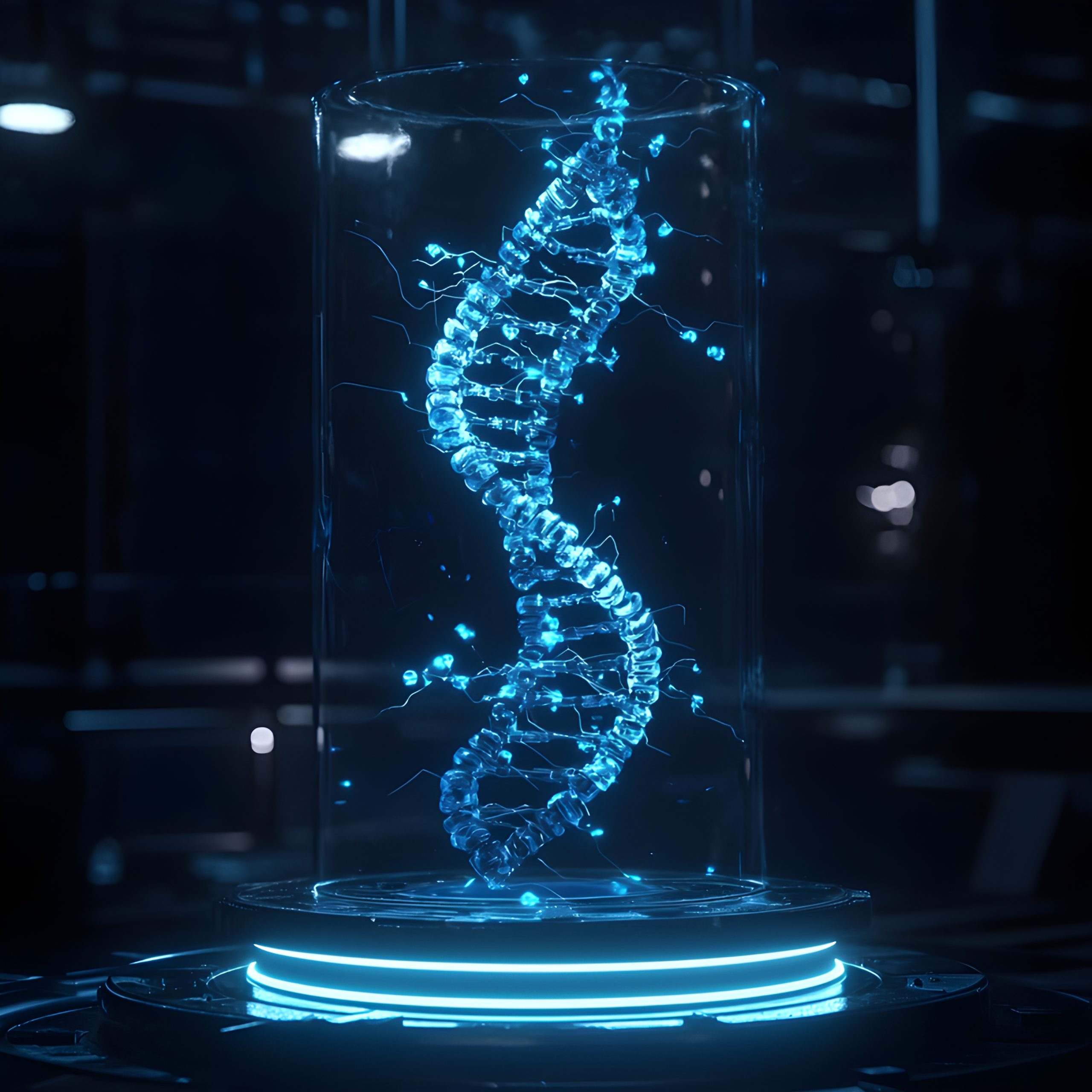 Bio-luminescent DNA Strand