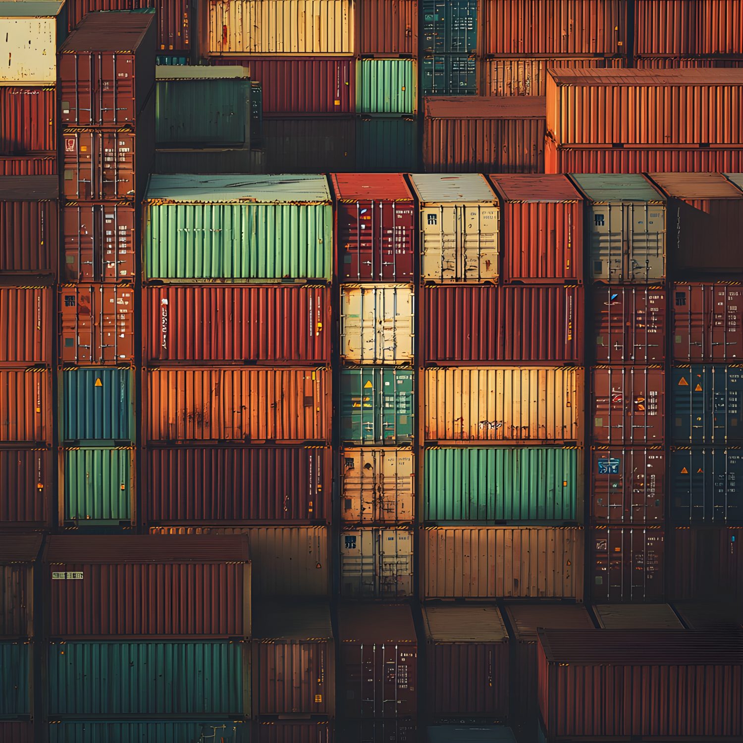 Stacked Cargo Containers - Impossible Images - Unique stock images for ...