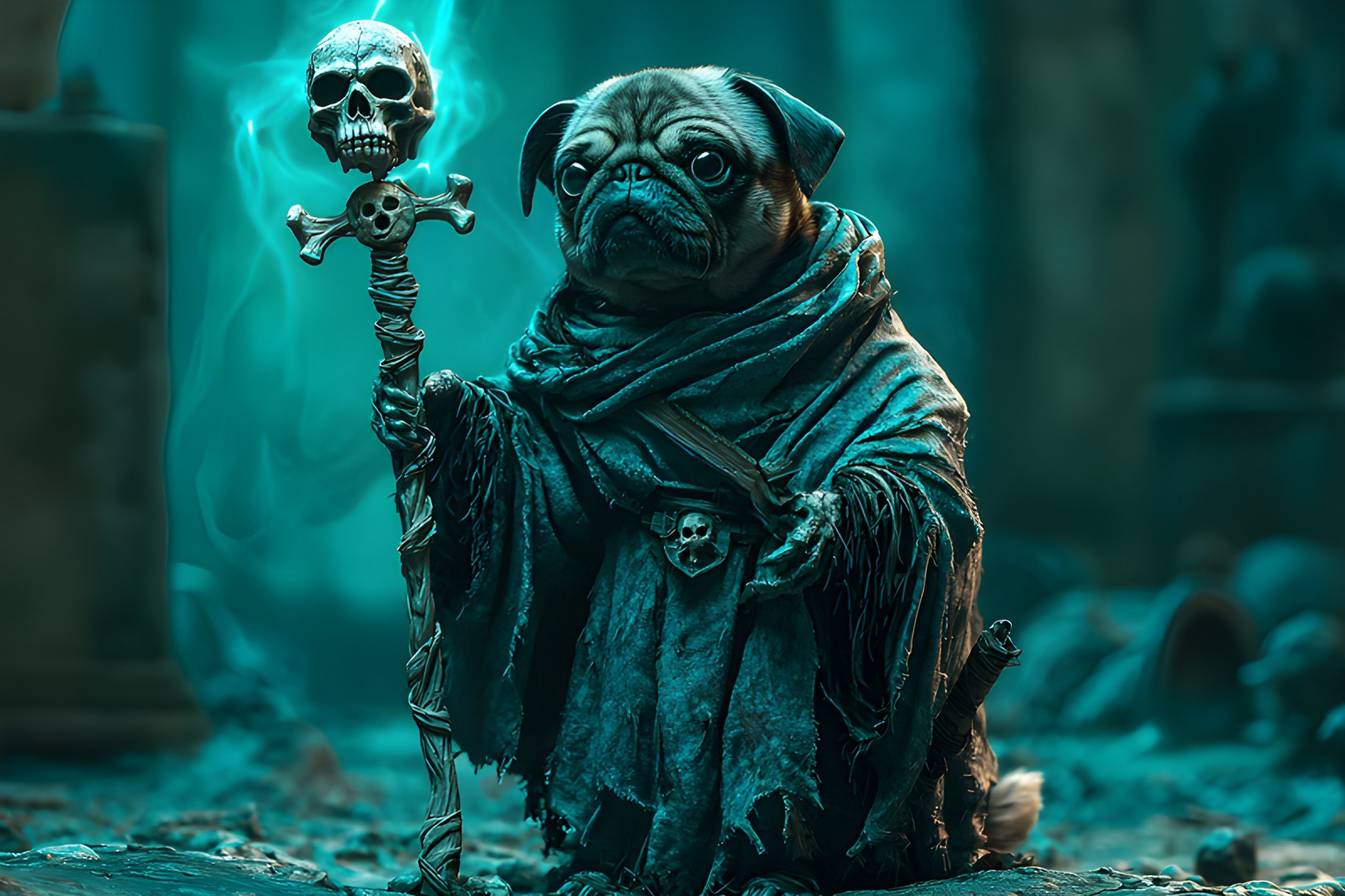 Pug Sorcerer’s Staff