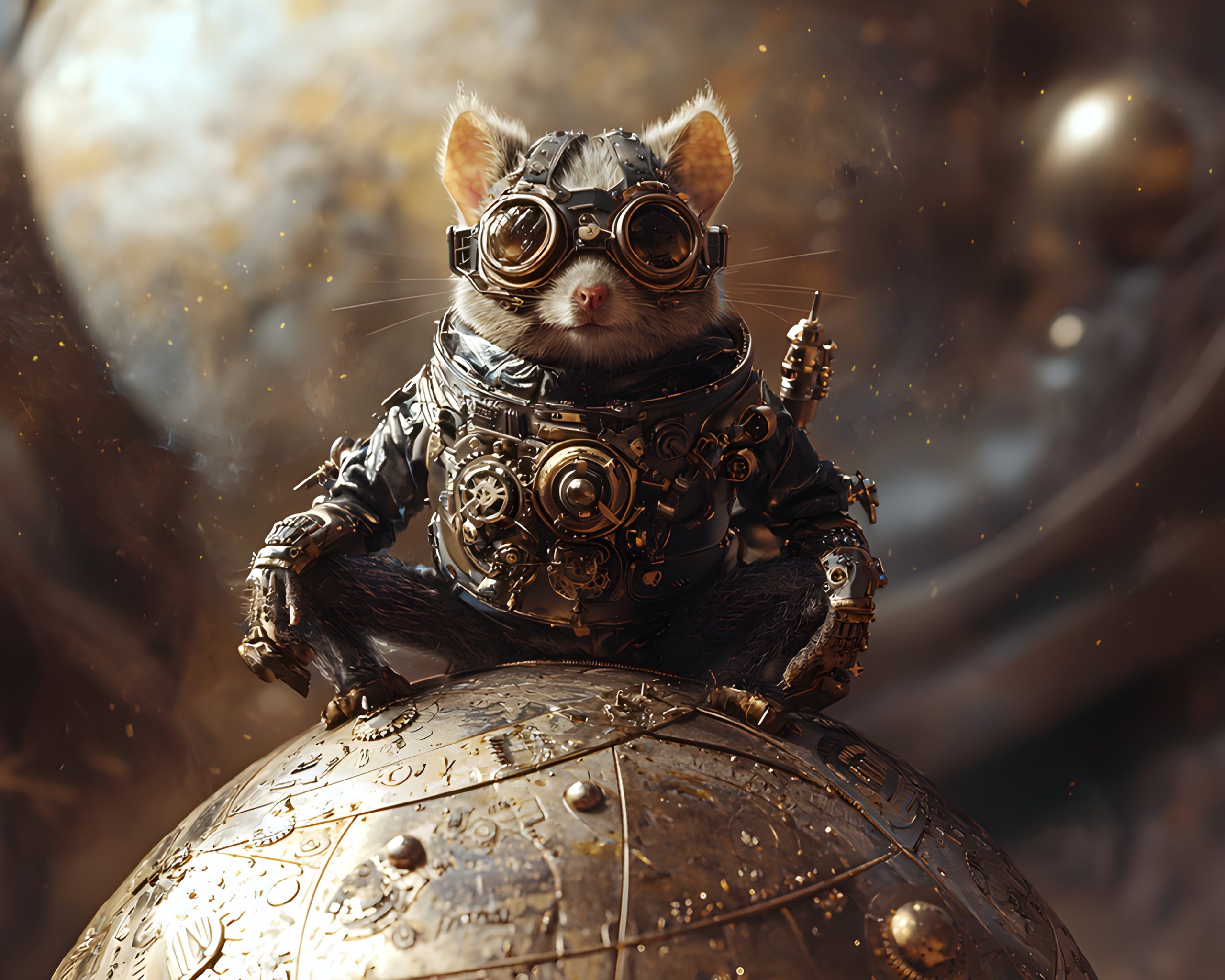 Steampunk Mouse Astronaut
