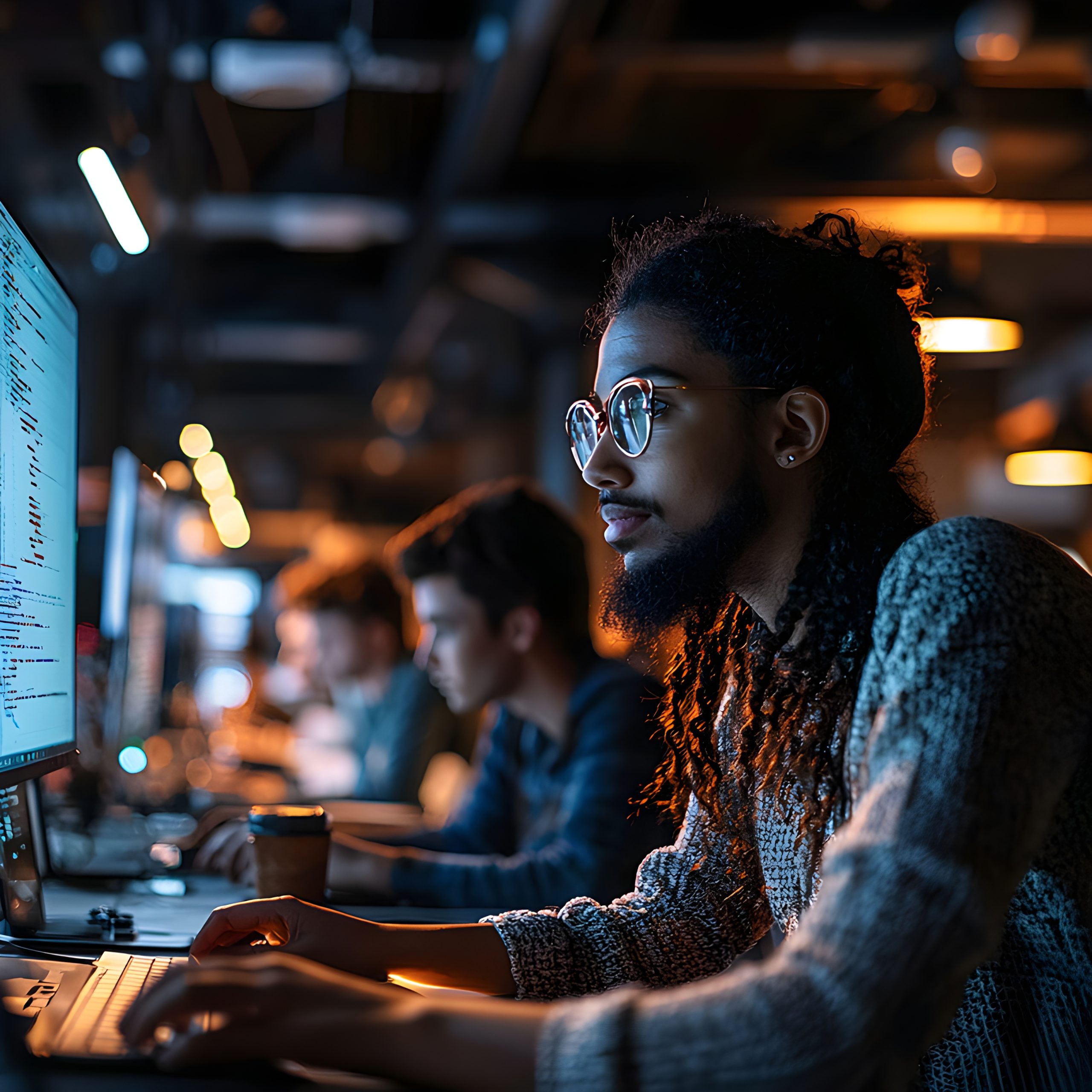 Night Shift Coder at Work