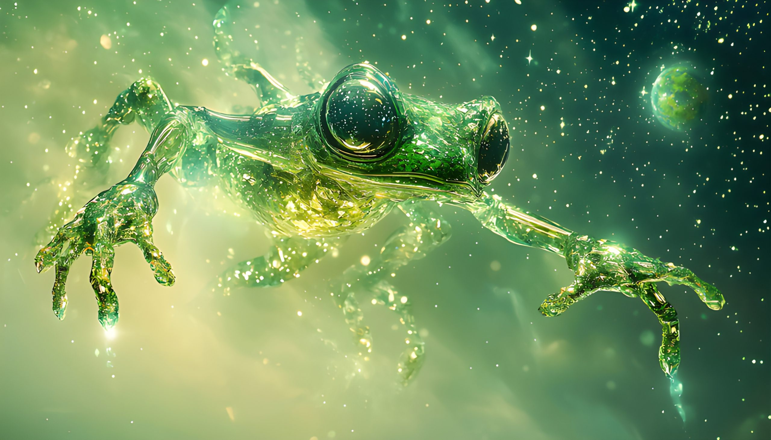 Cosmic Glass Frog