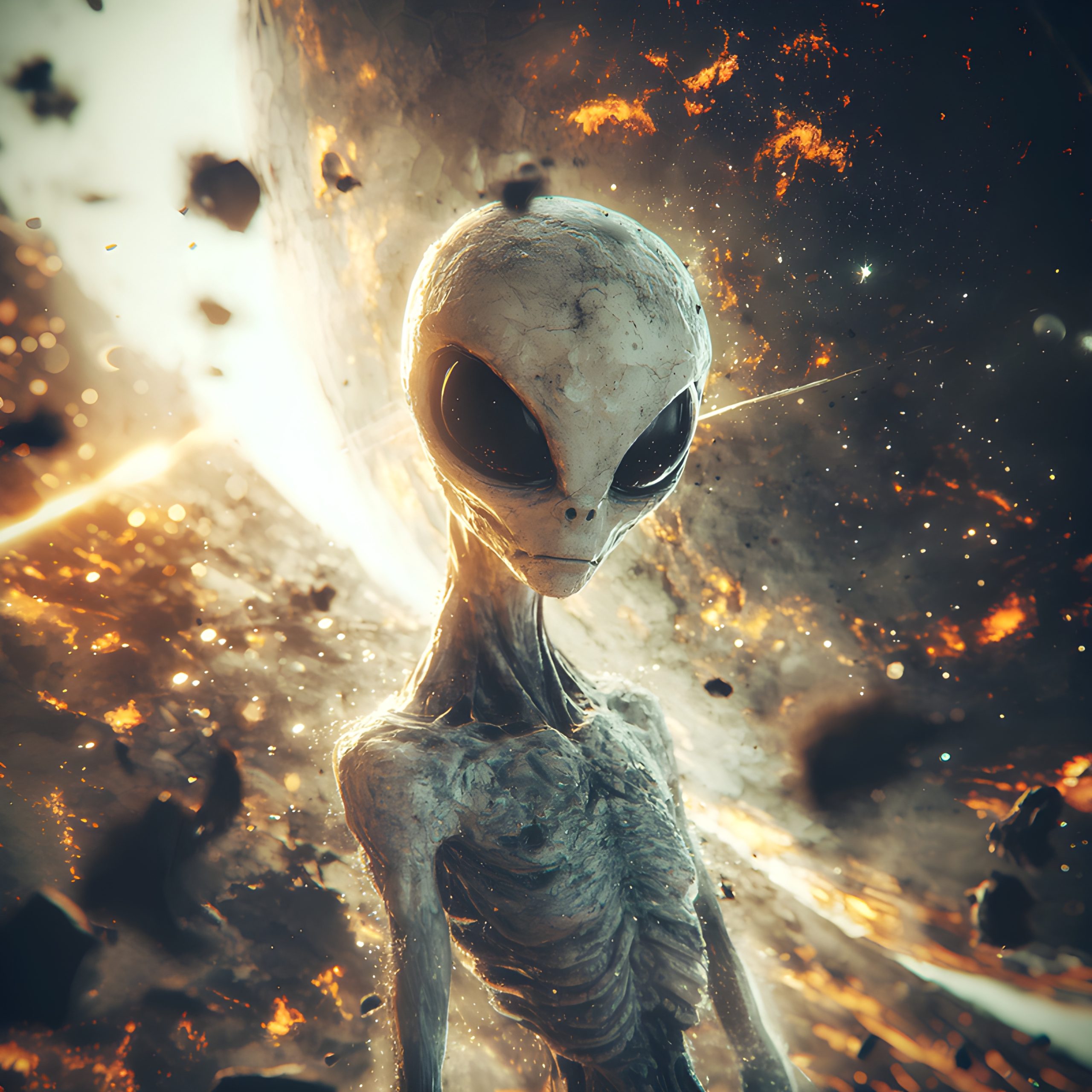Alien in Cosmic Chaos