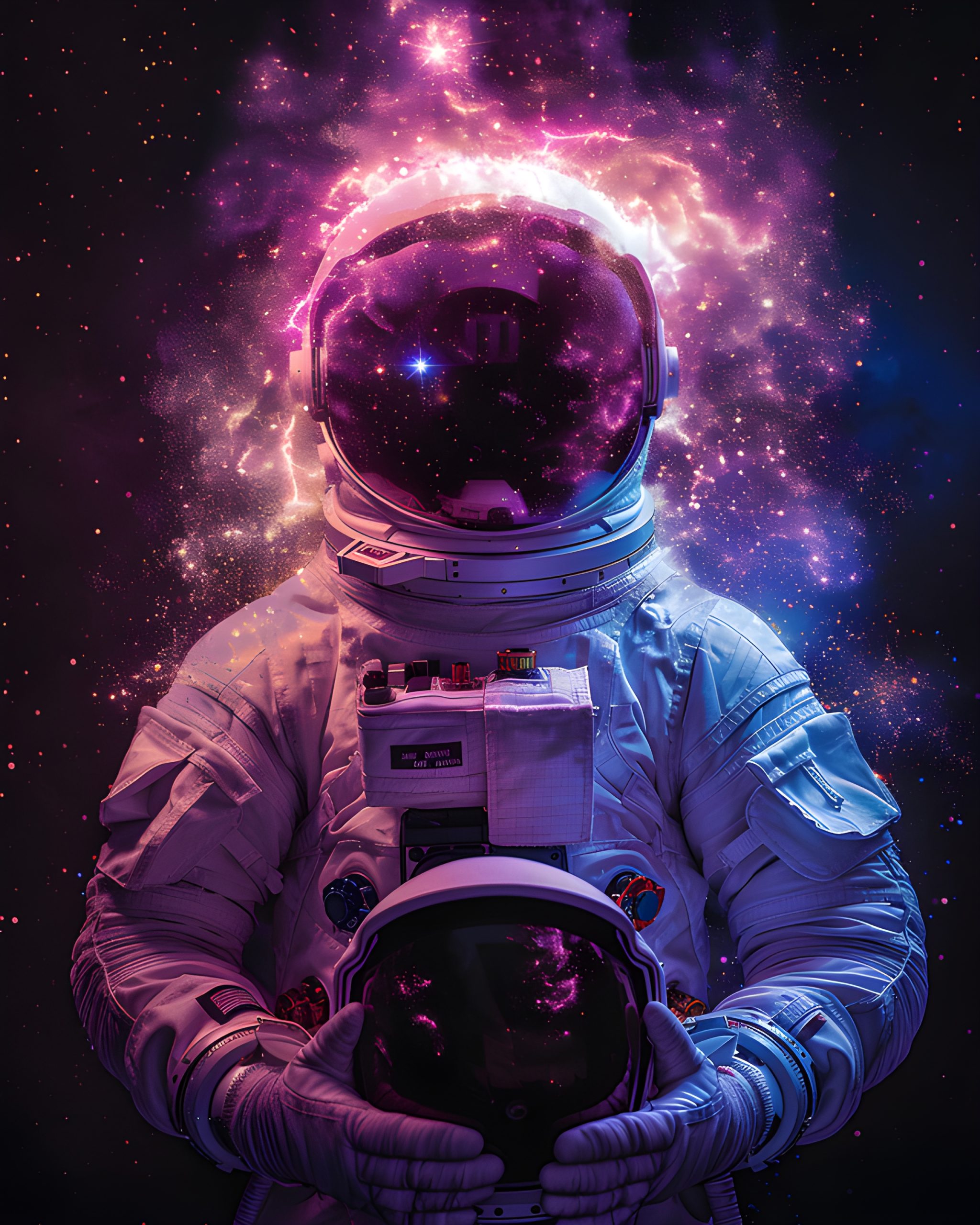 Cosmic Astronaut’s Embrace