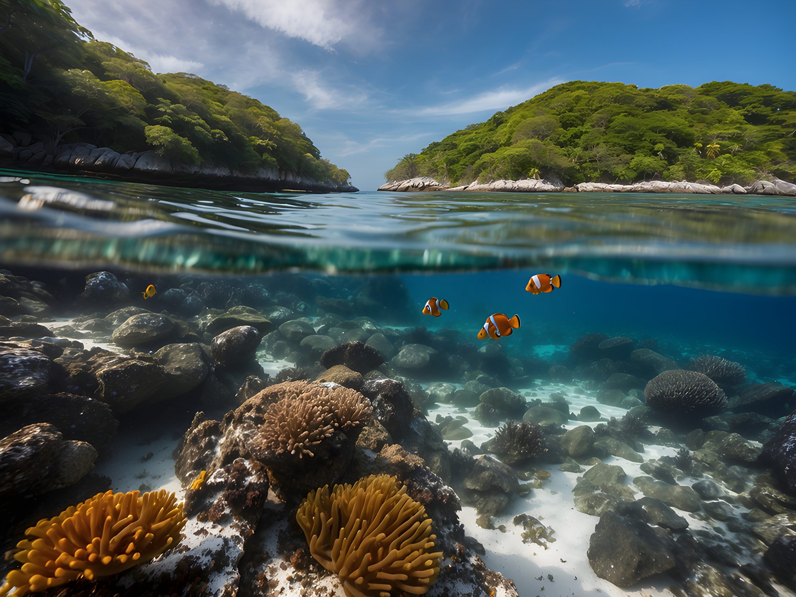Tropical Island Underwater Paradise