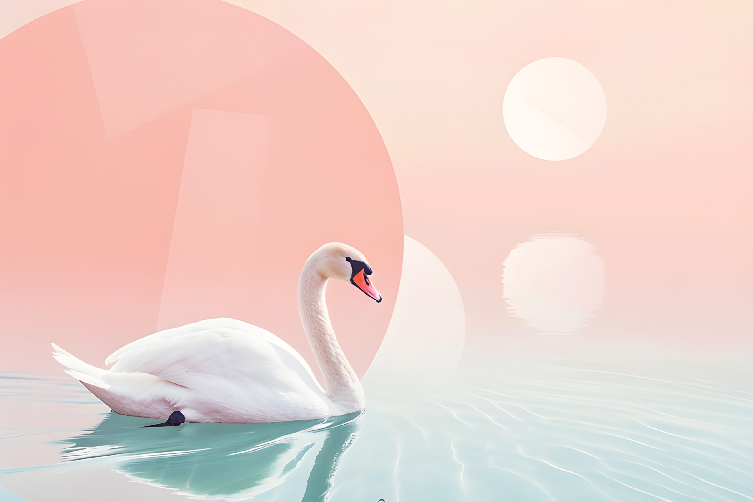 Serene Swan in Pastel Dream
