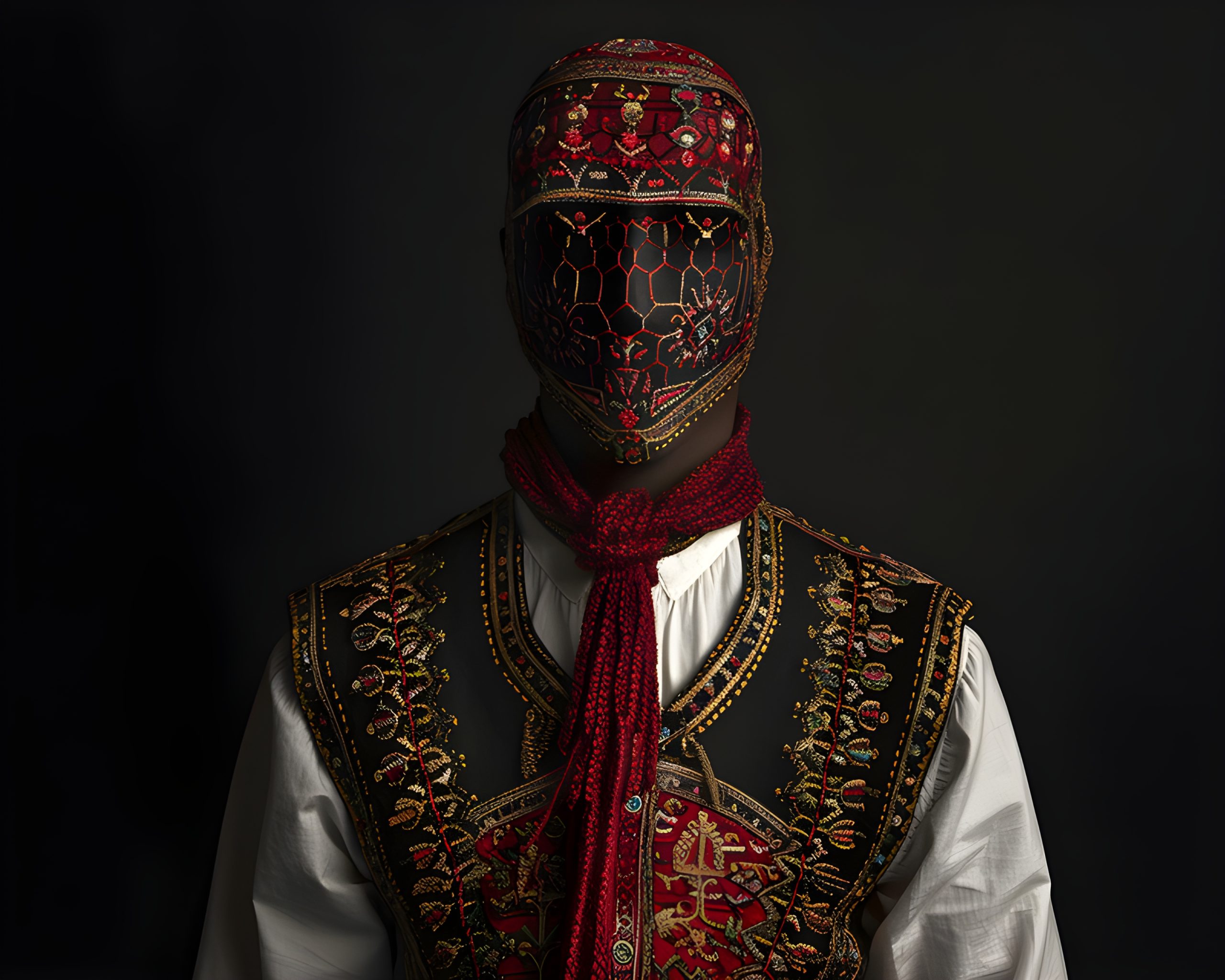 Masked Tradition, Embroidered Vest