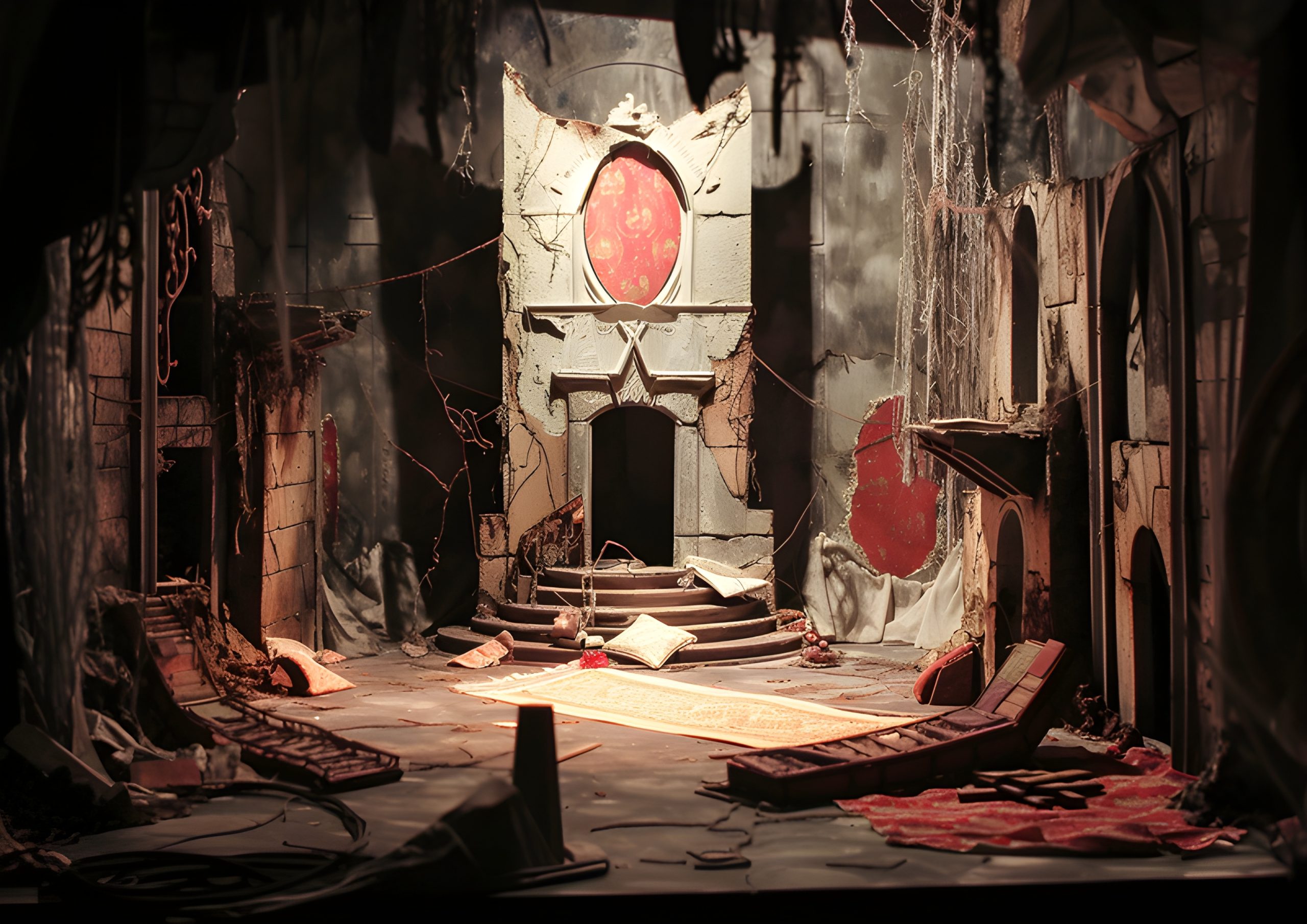 Ruined Stage Set Design