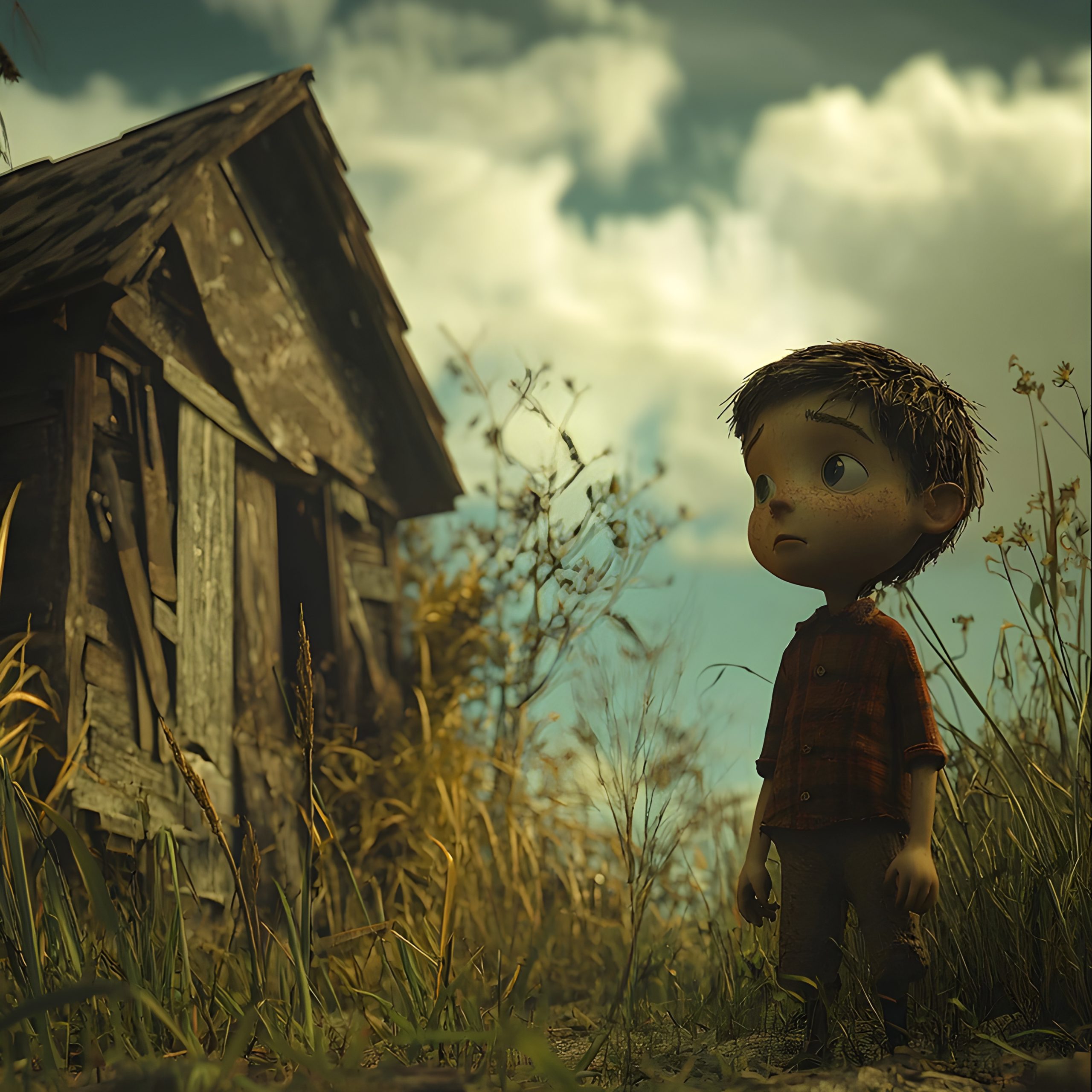 Lost Boy and Old Shack