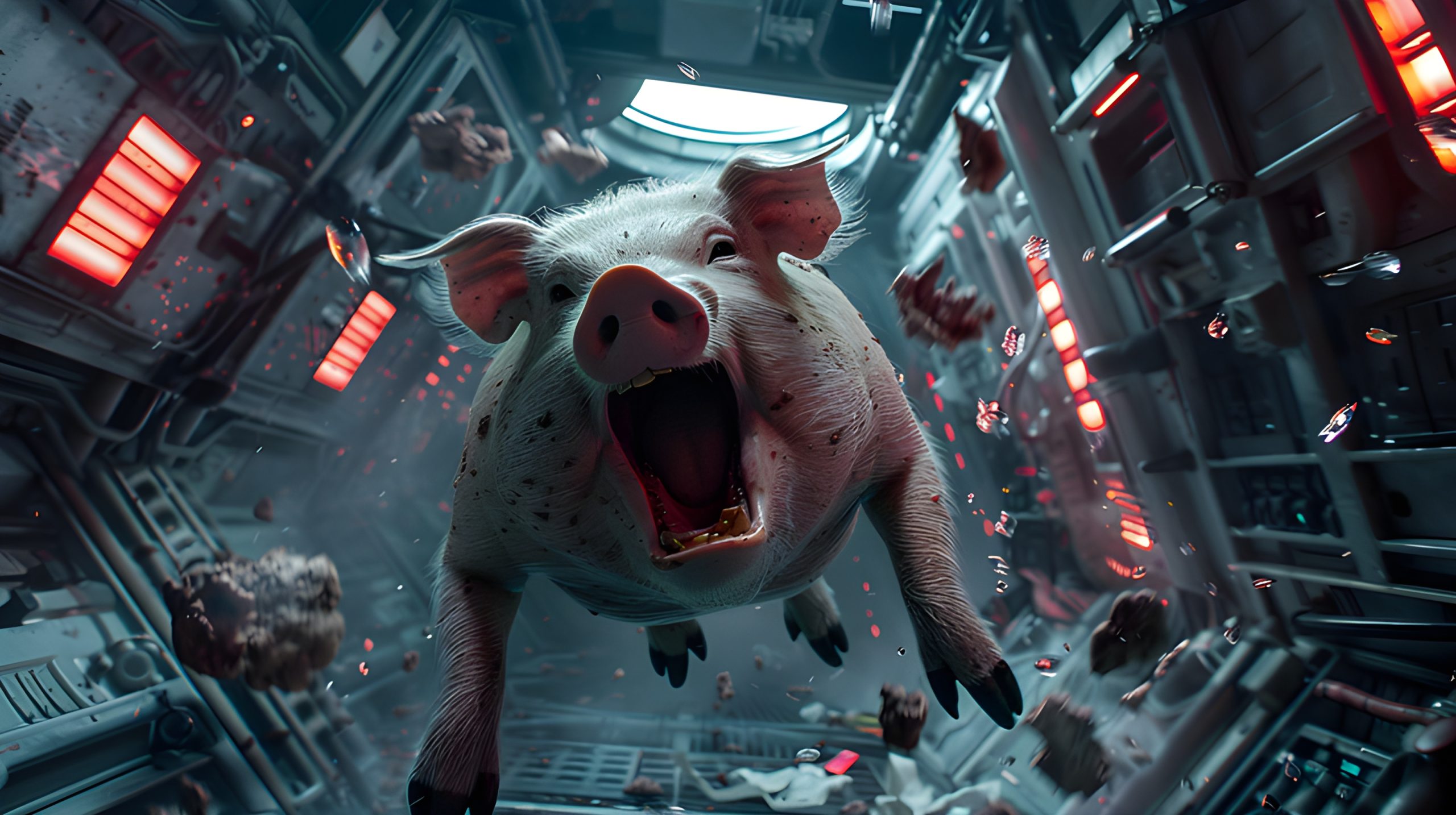 Screaming Pig in Spacecraft