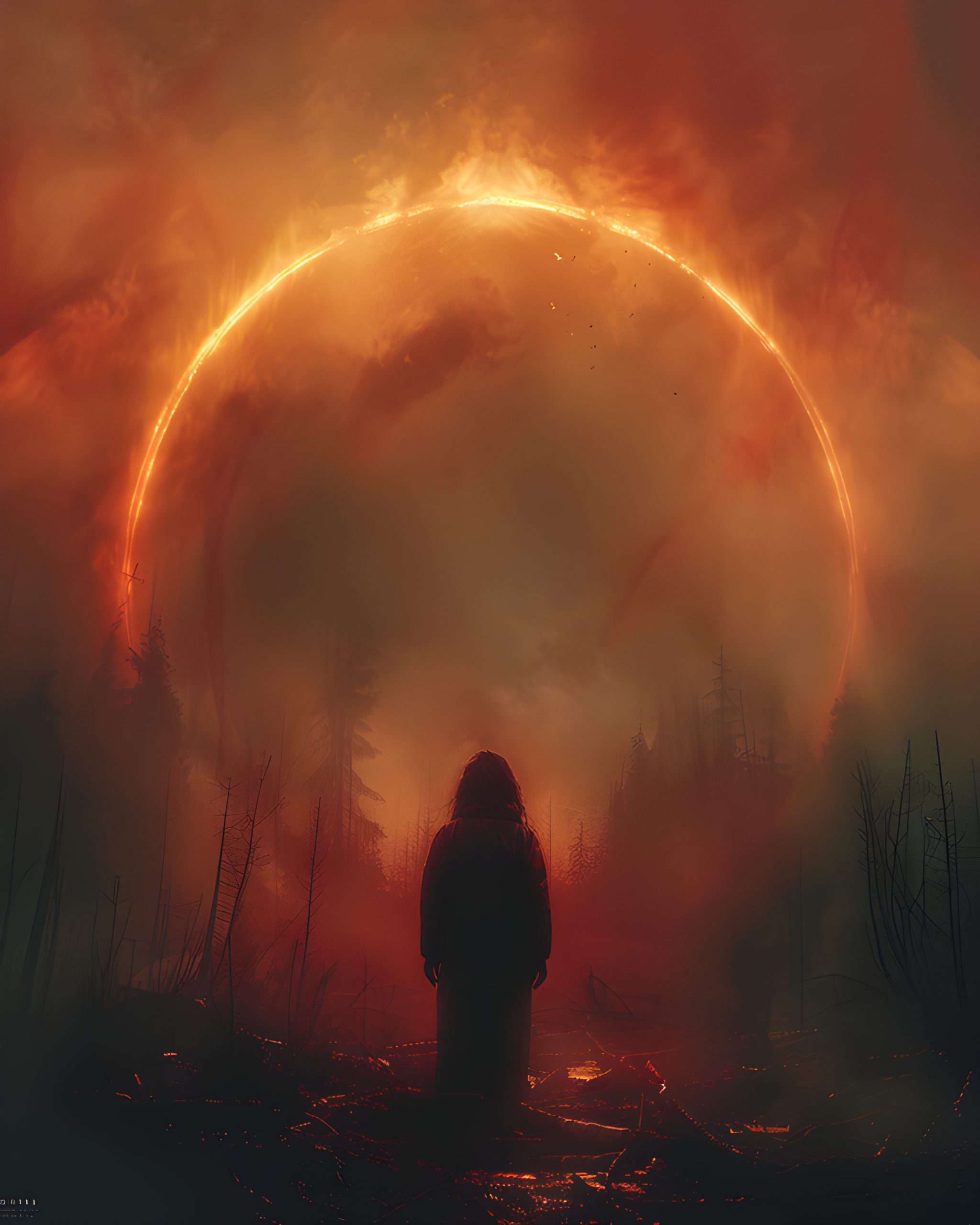 Fiery Ring, Lonely Figure