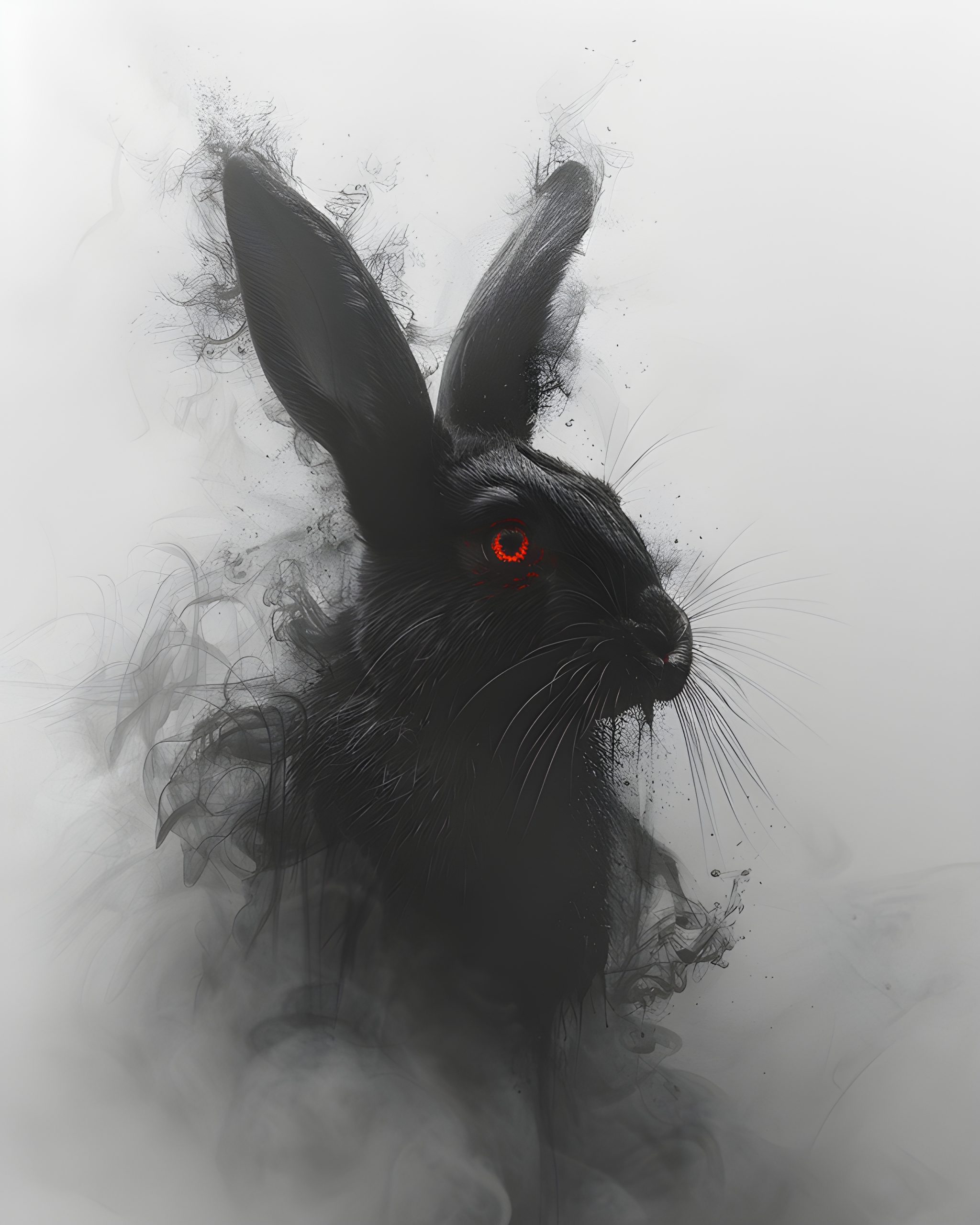 Black Rabbit Smoke Art