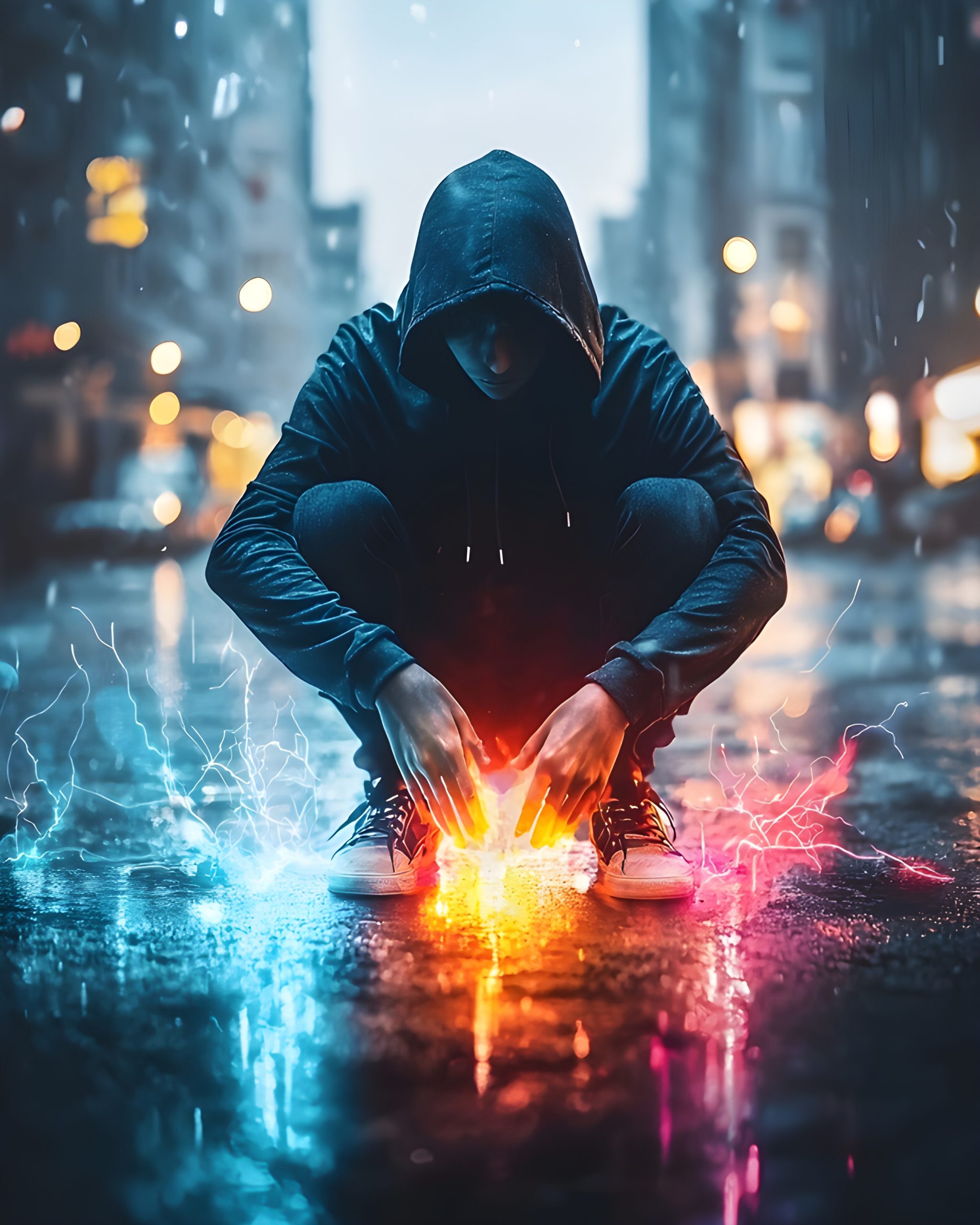 Hooded Figure, Dual Energy Burst