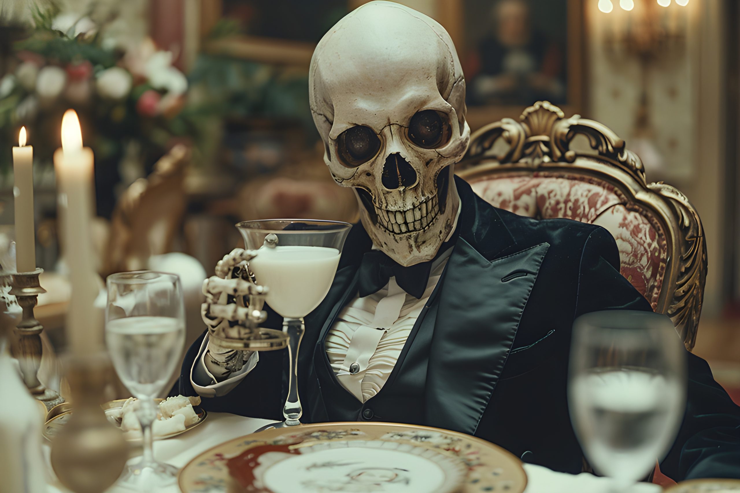 Skeleton’s Elegant Dinner Party