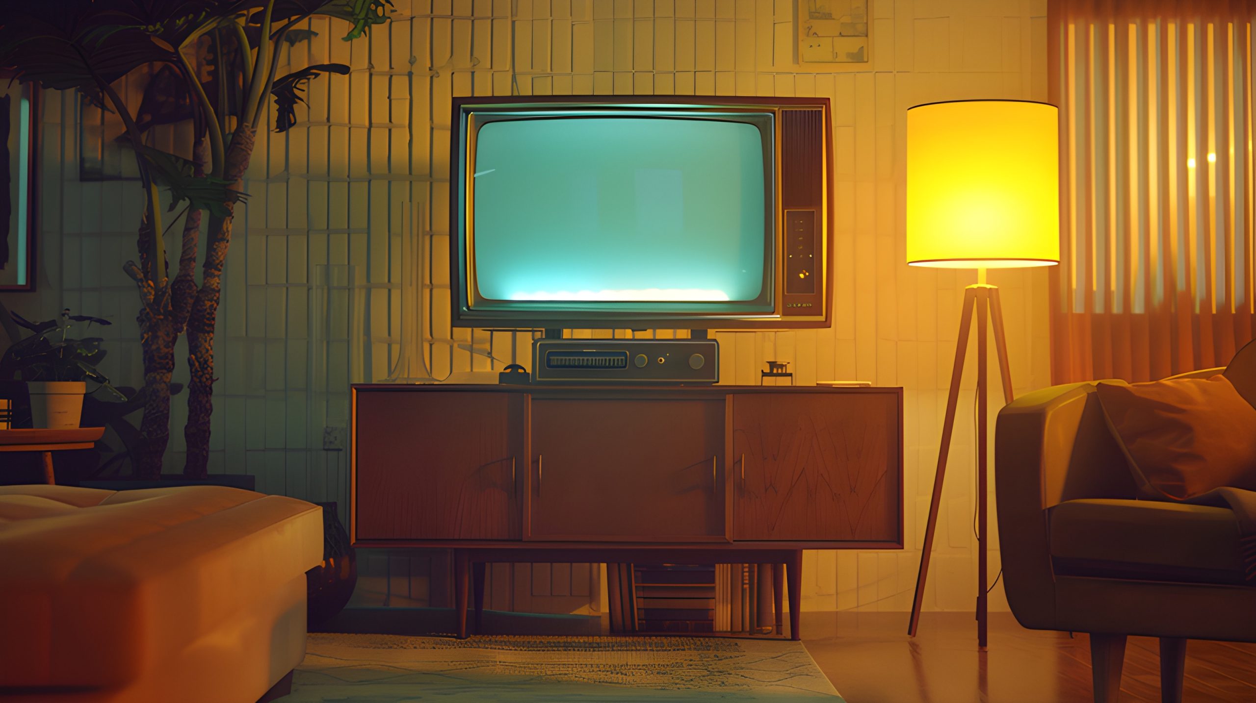 Retro TV Room Vibes