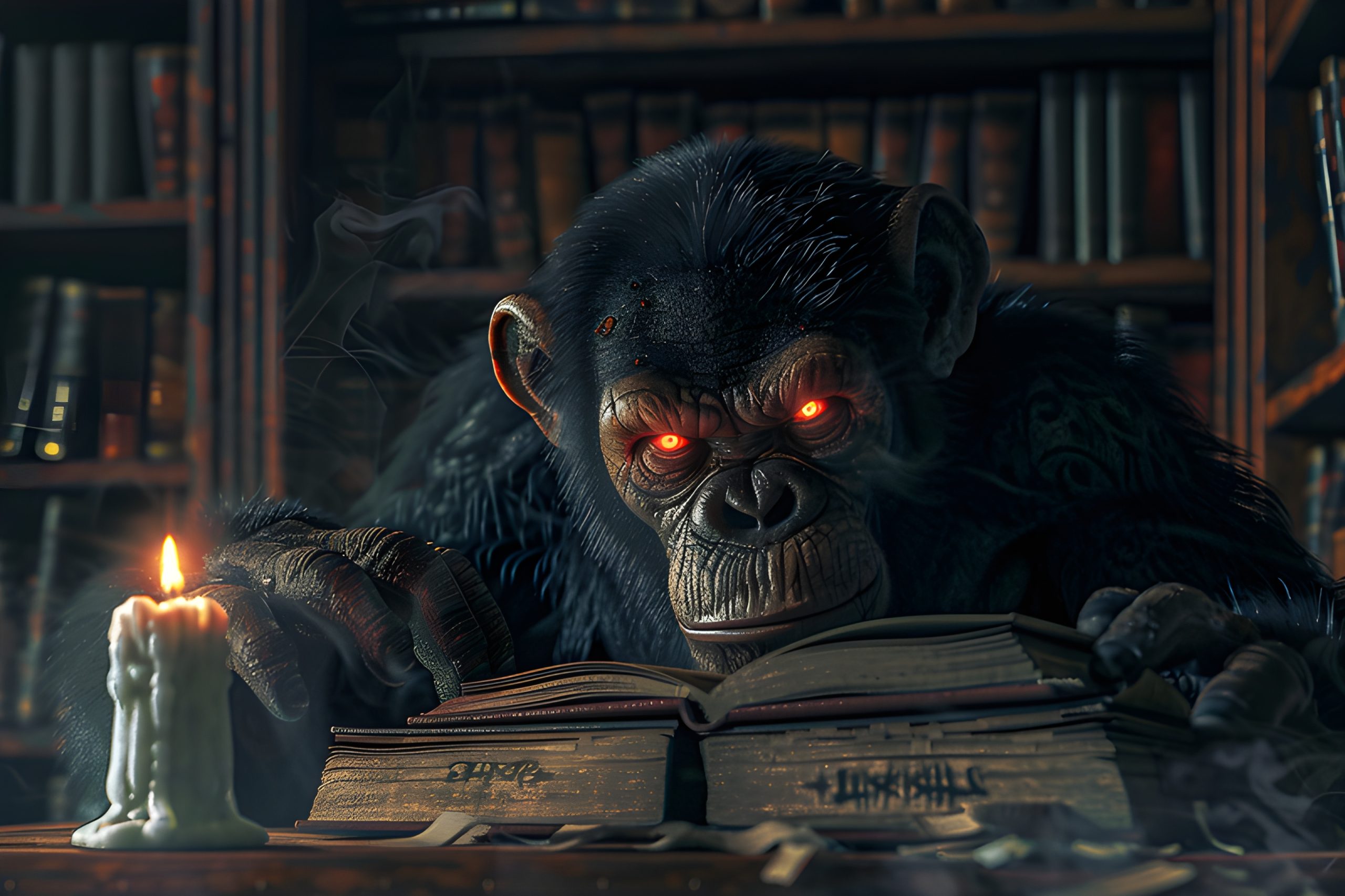 Chimpanzee Reads Ancient Texts