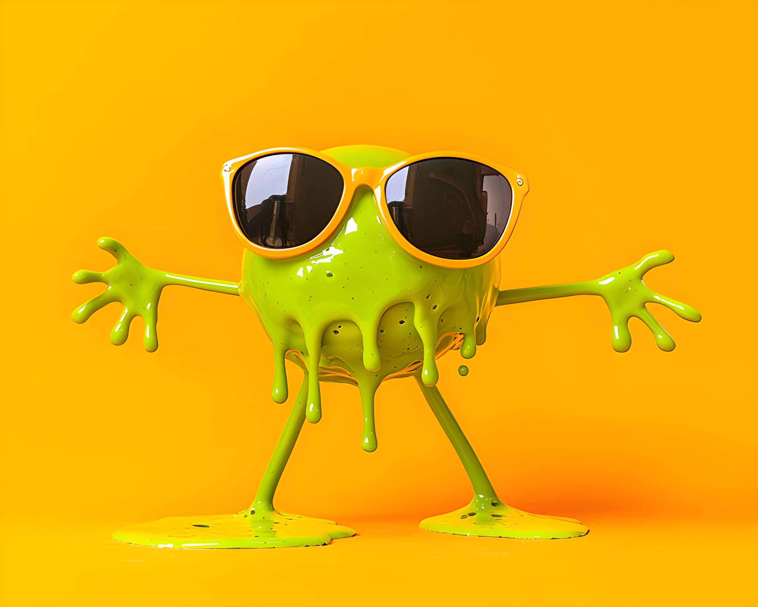 Gooey Green Guy in Shades