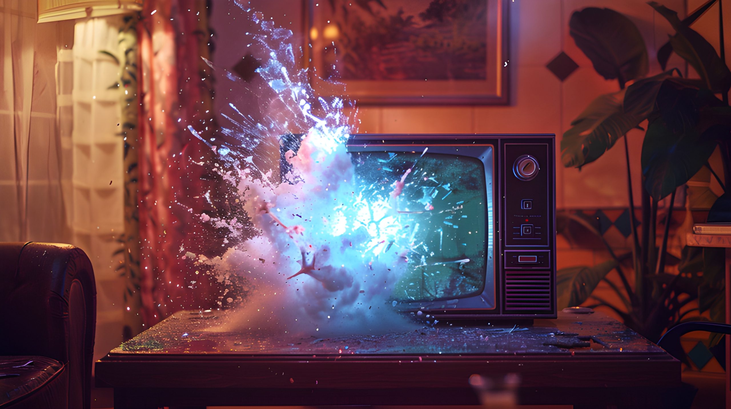 TV Explosion Retro Blast