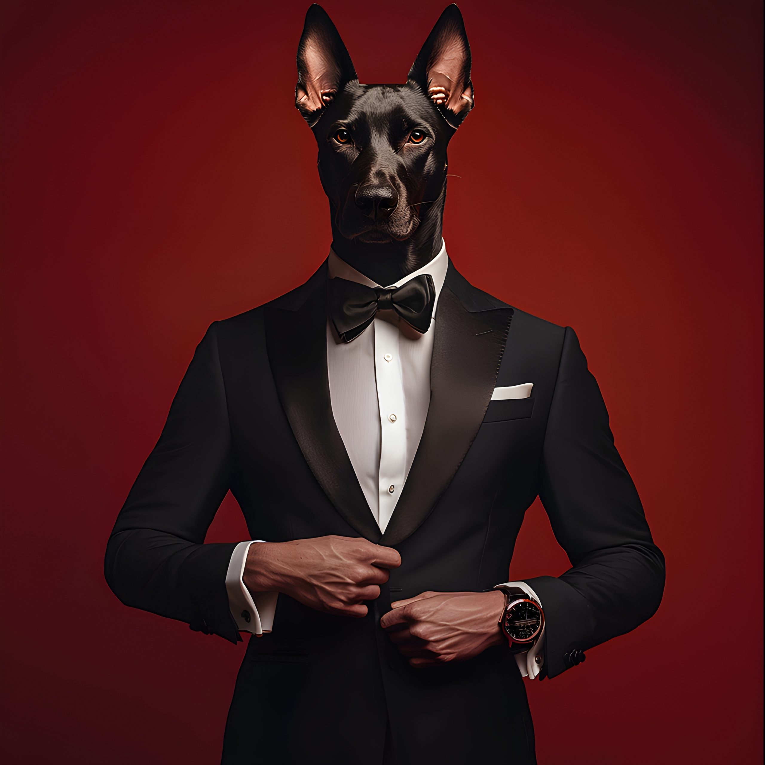 Dog in a Tuxedo
