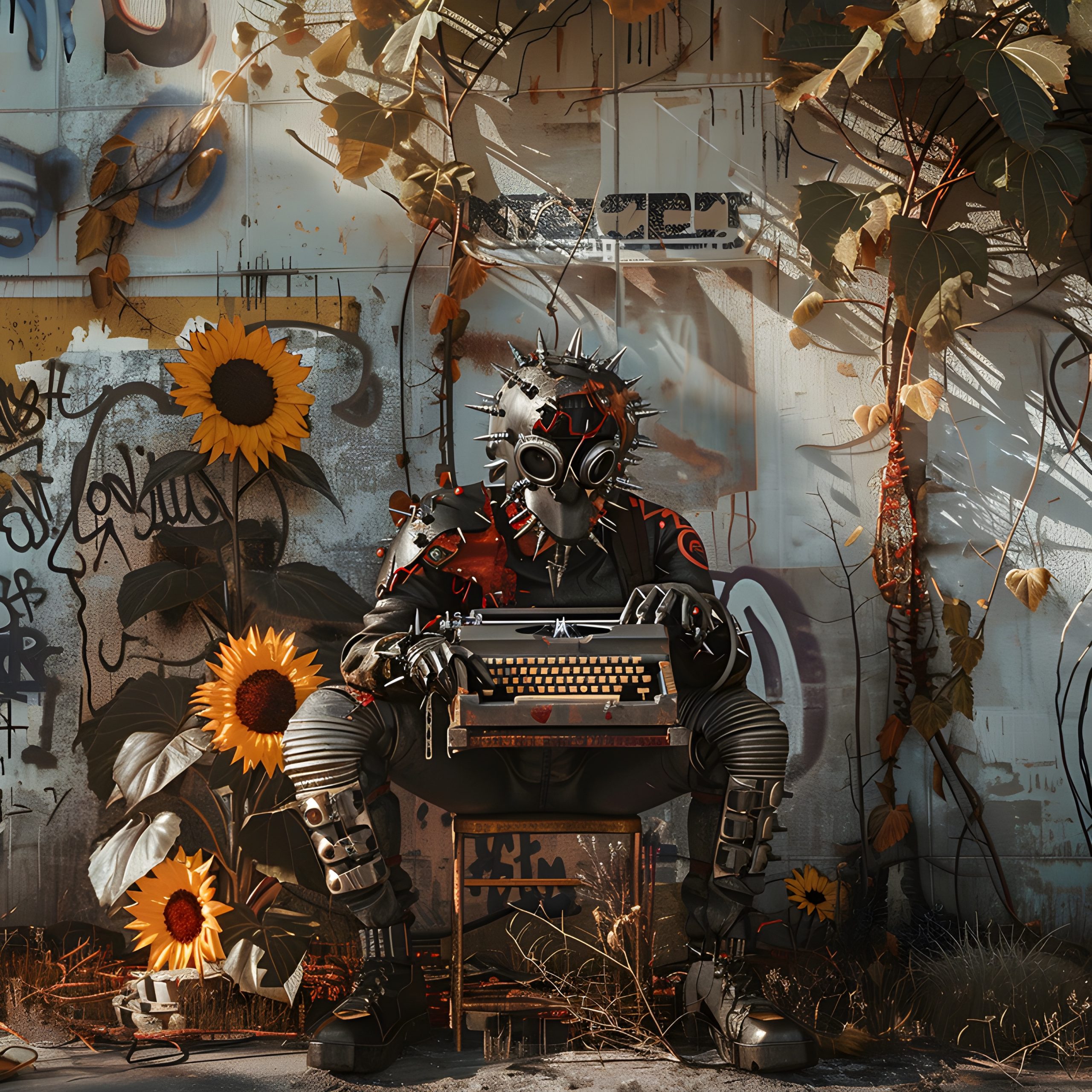 Cyberpunk Sunflower Scrivener