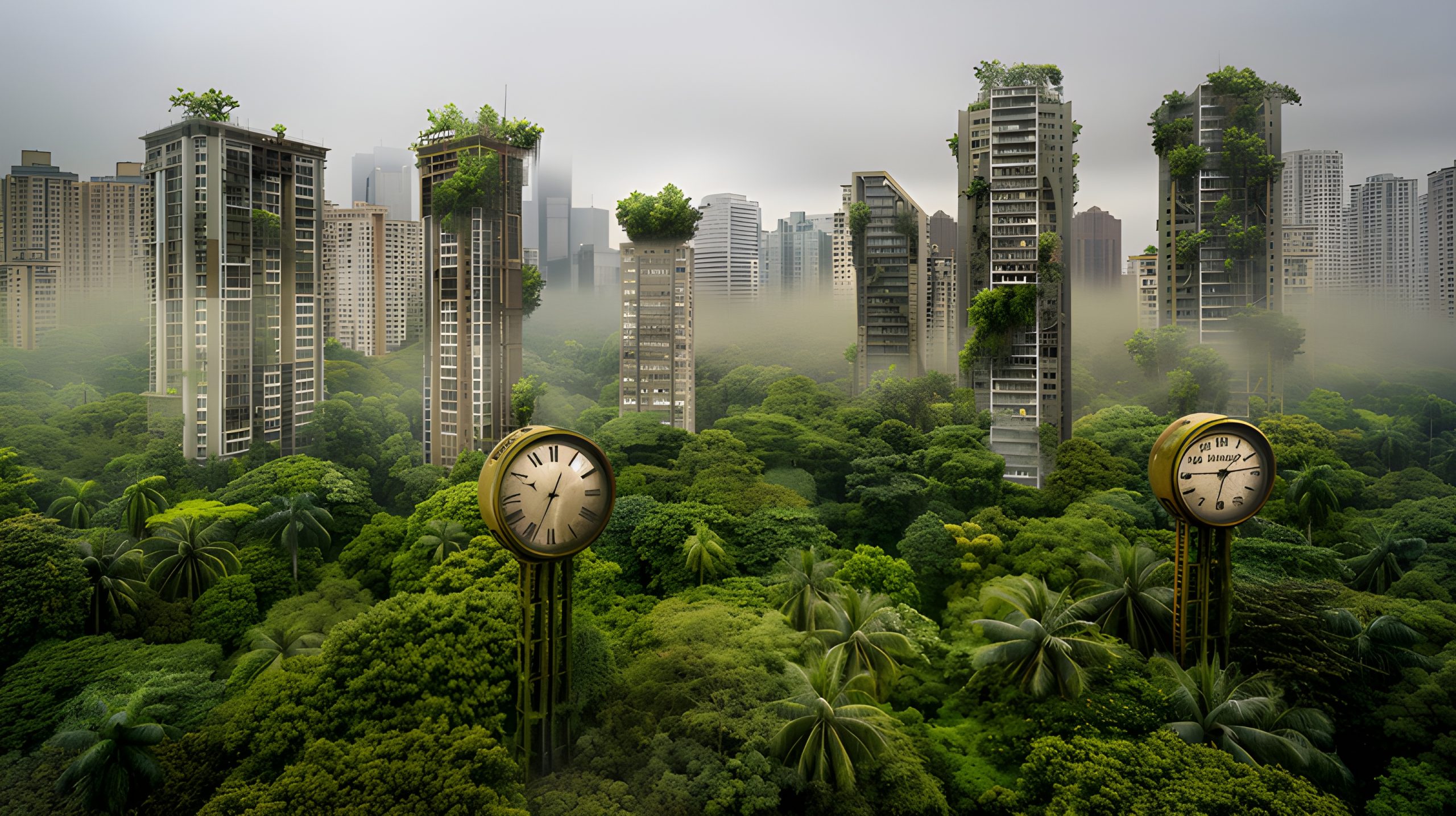 Reclaimed Cityscapes Time’s Passage