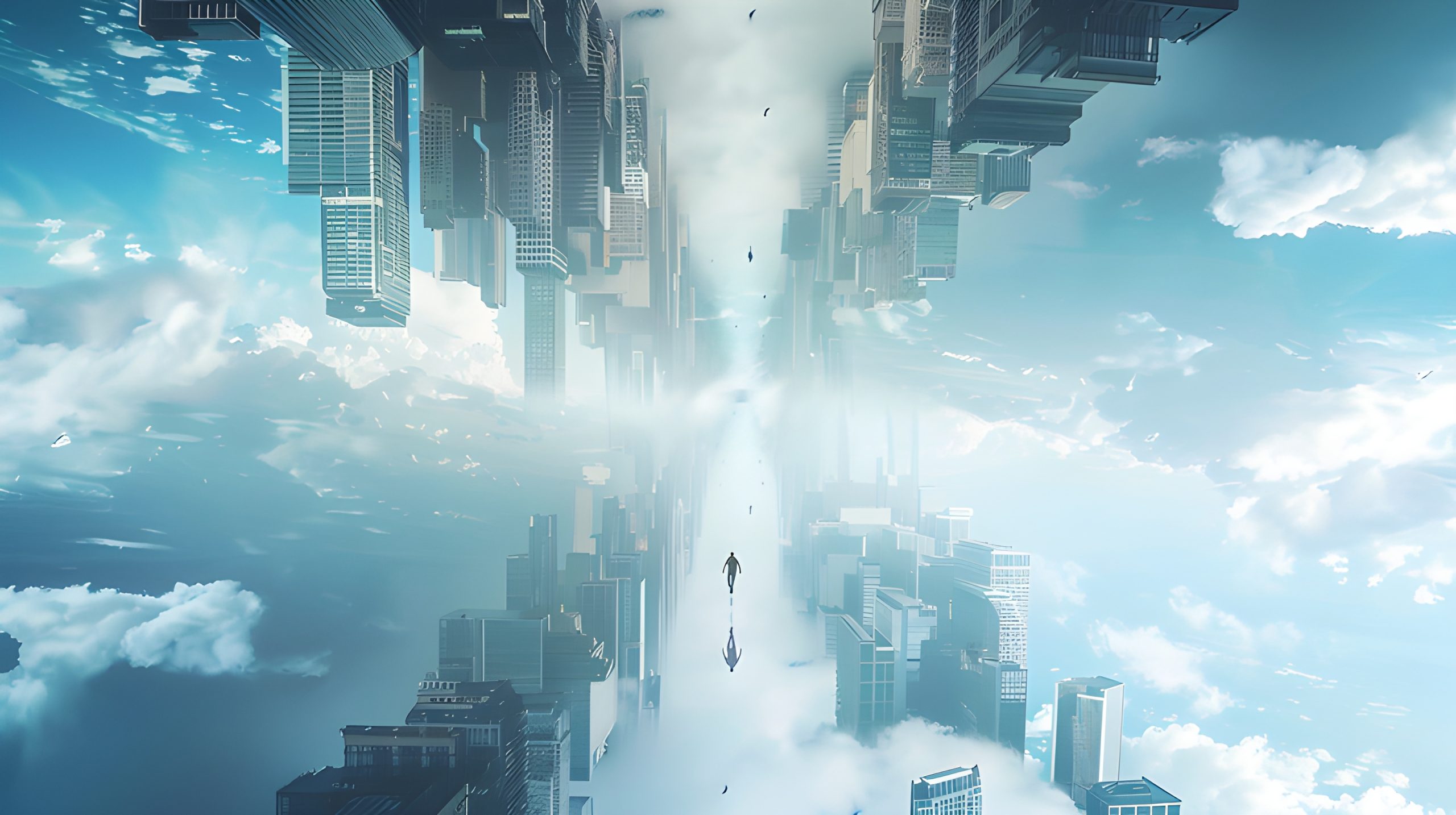 Inverted Cityscape Journey