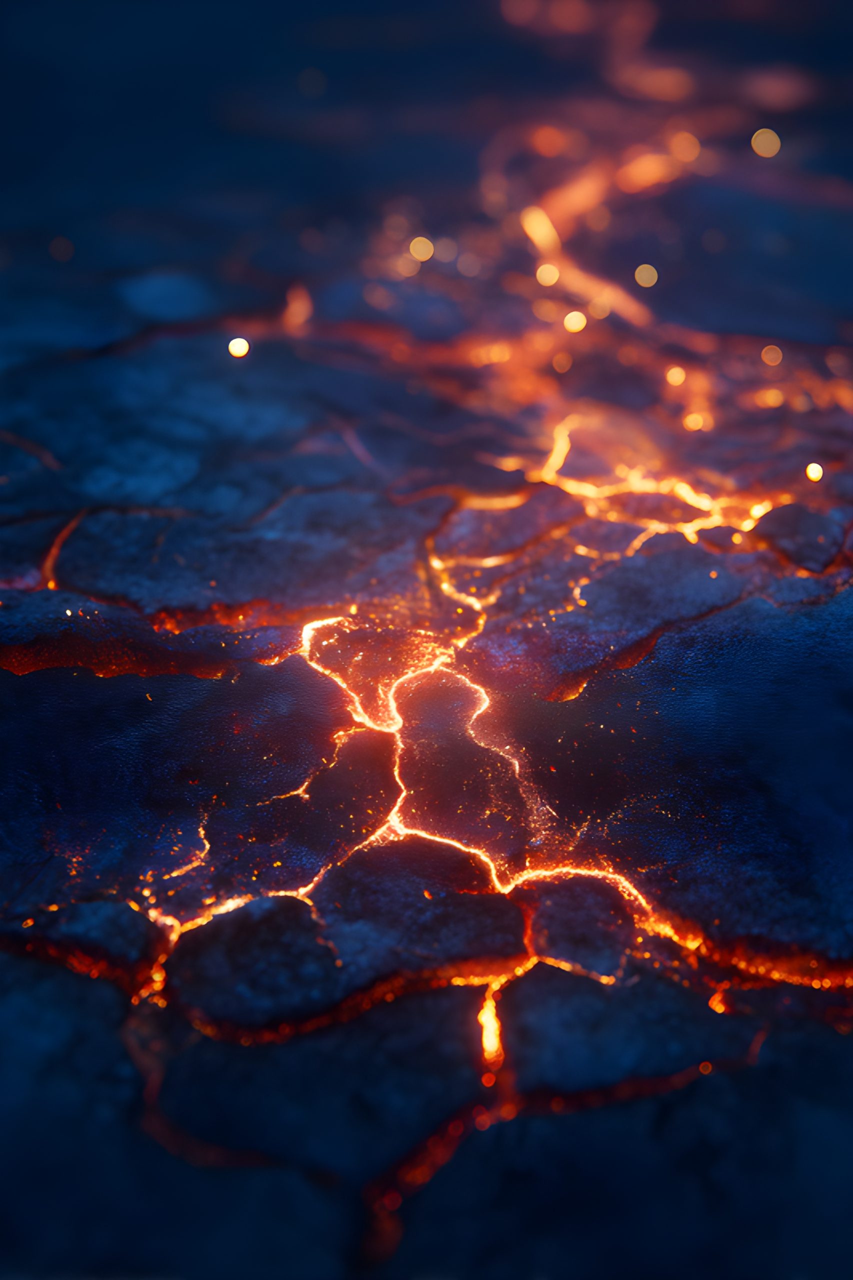 Molten Earth’s fiery veins