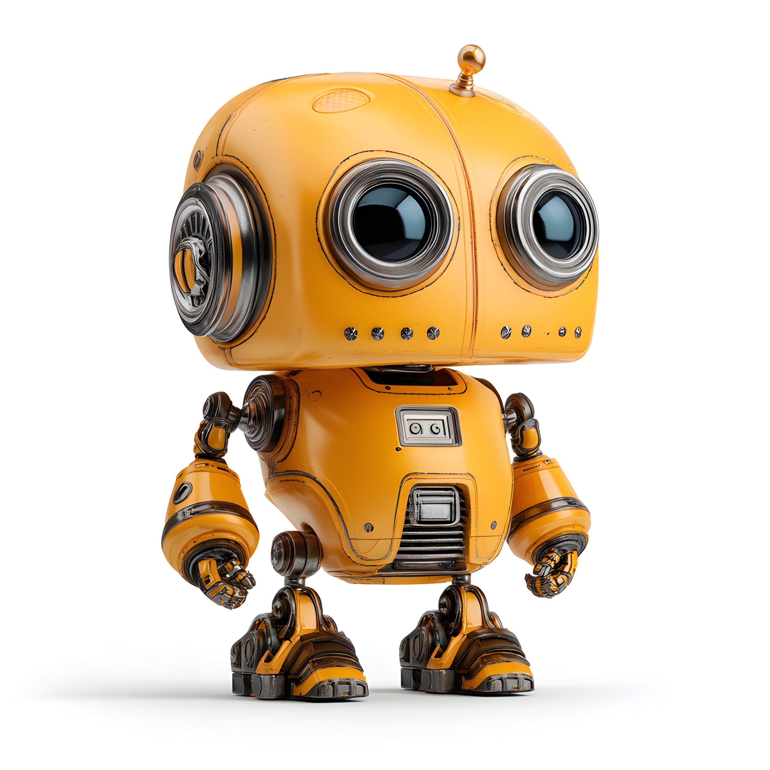 Cute Yellow Robot Toy