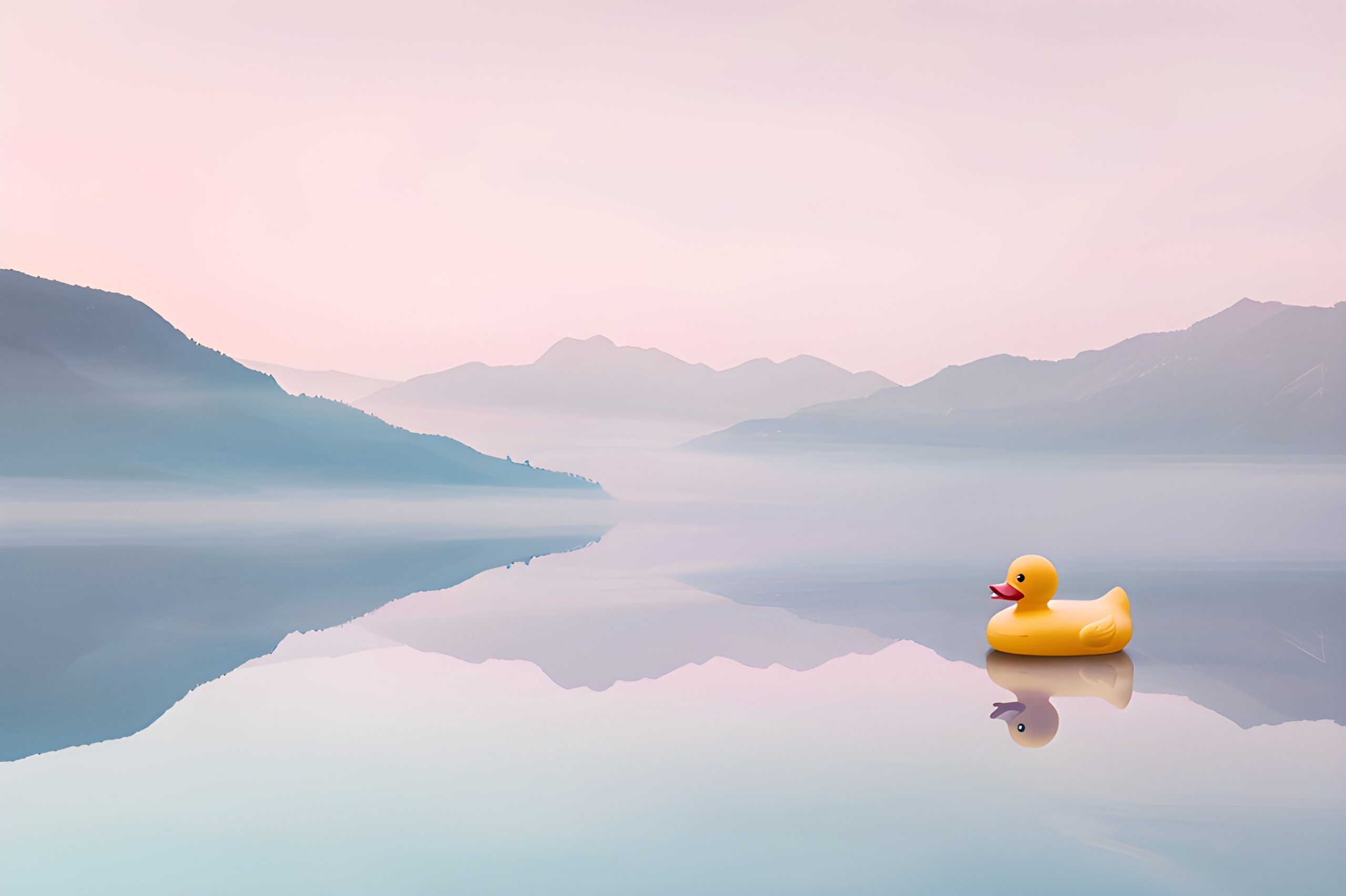 Misty Lake Rubber Duck