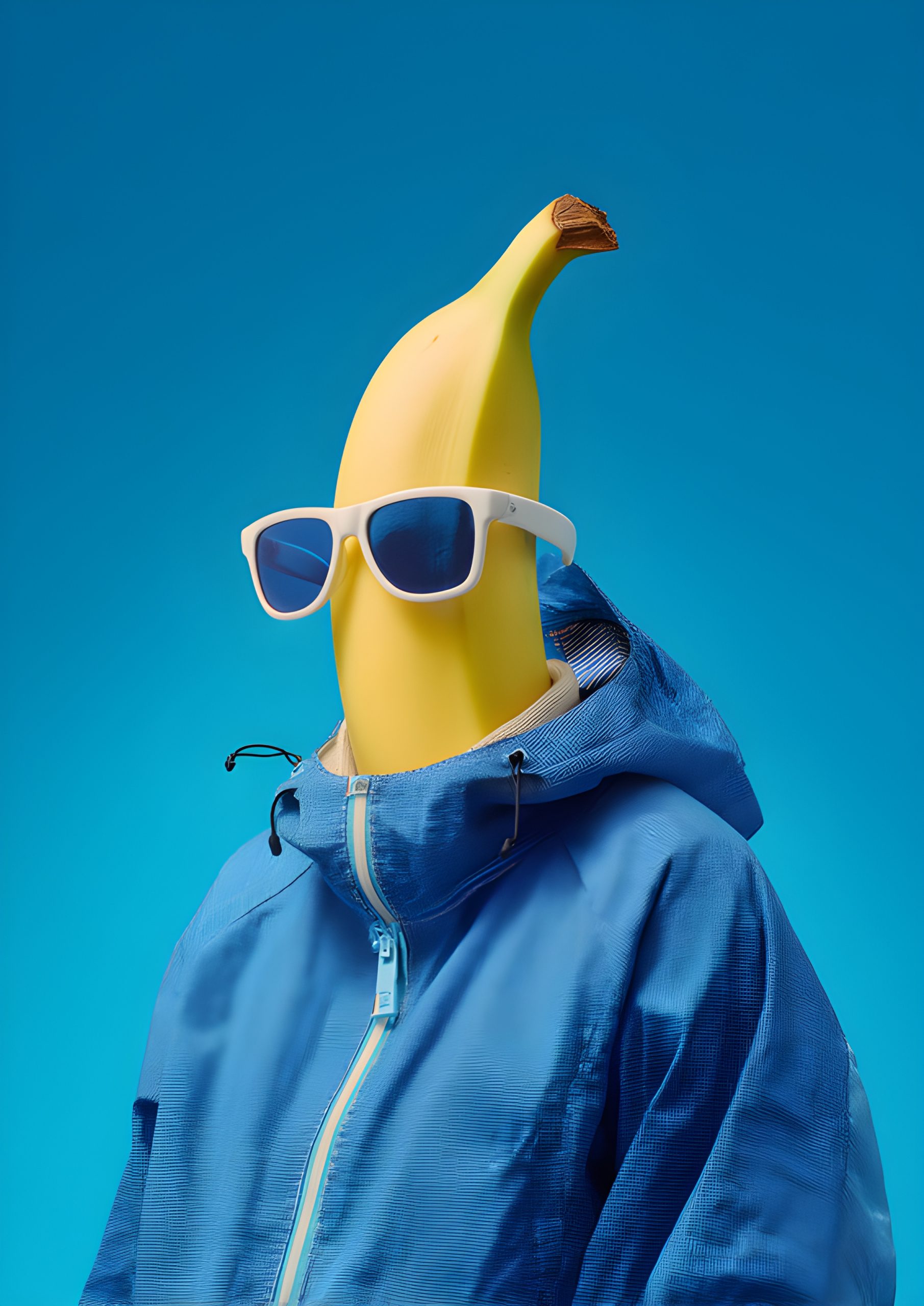 Banana in a Blue Jacket