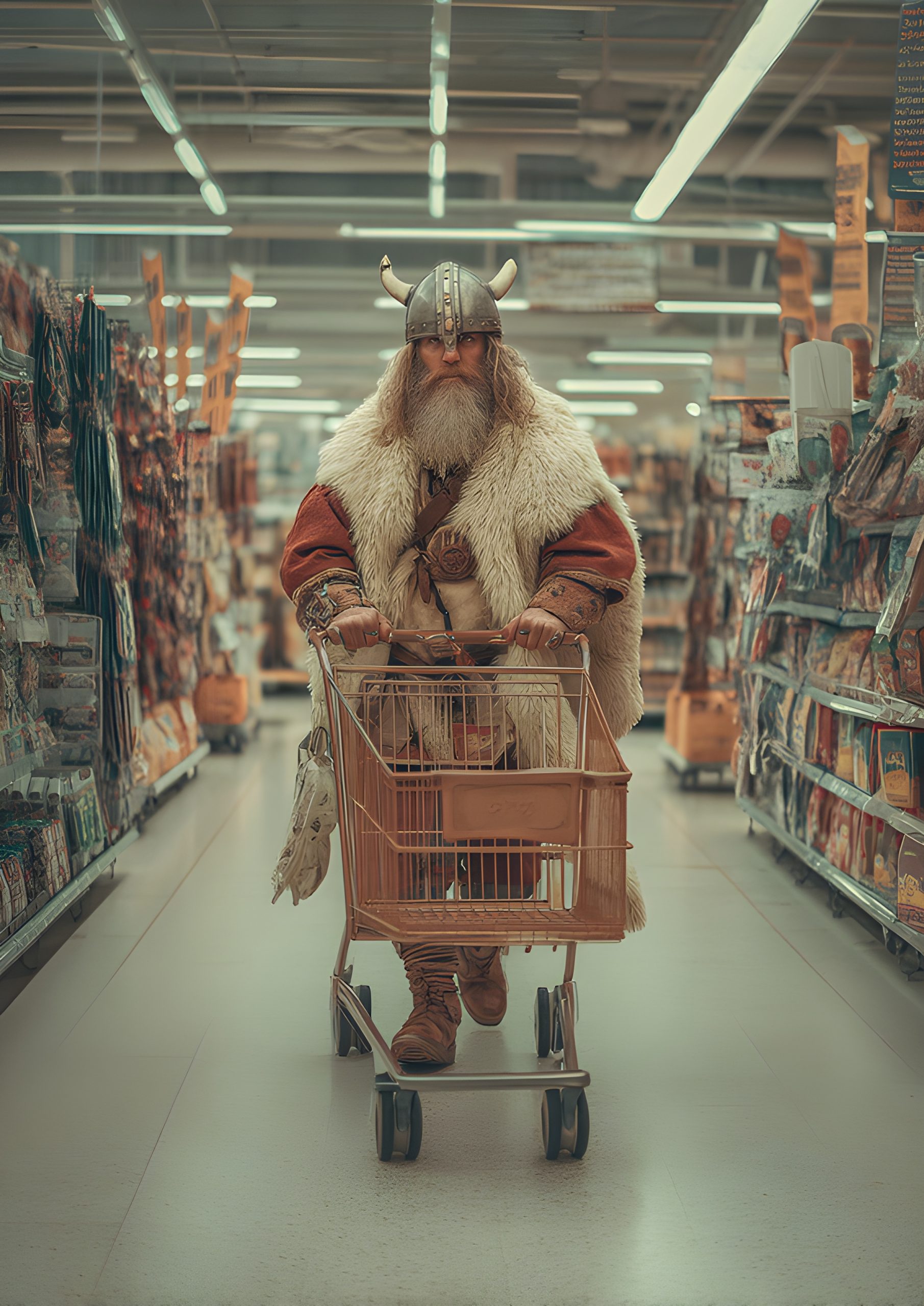 Viking in a Supermarket