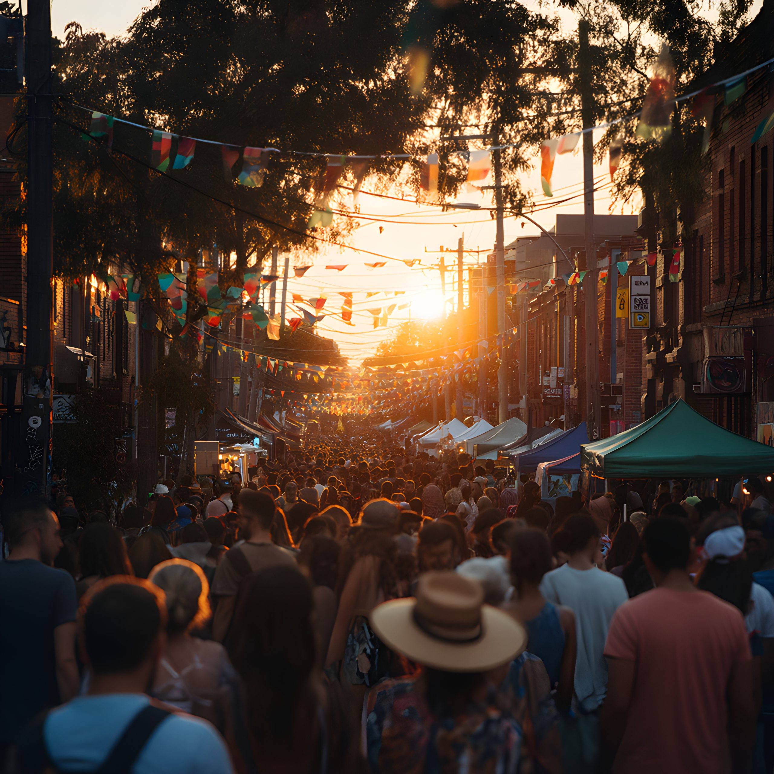 Sunset Street Festival Crowd