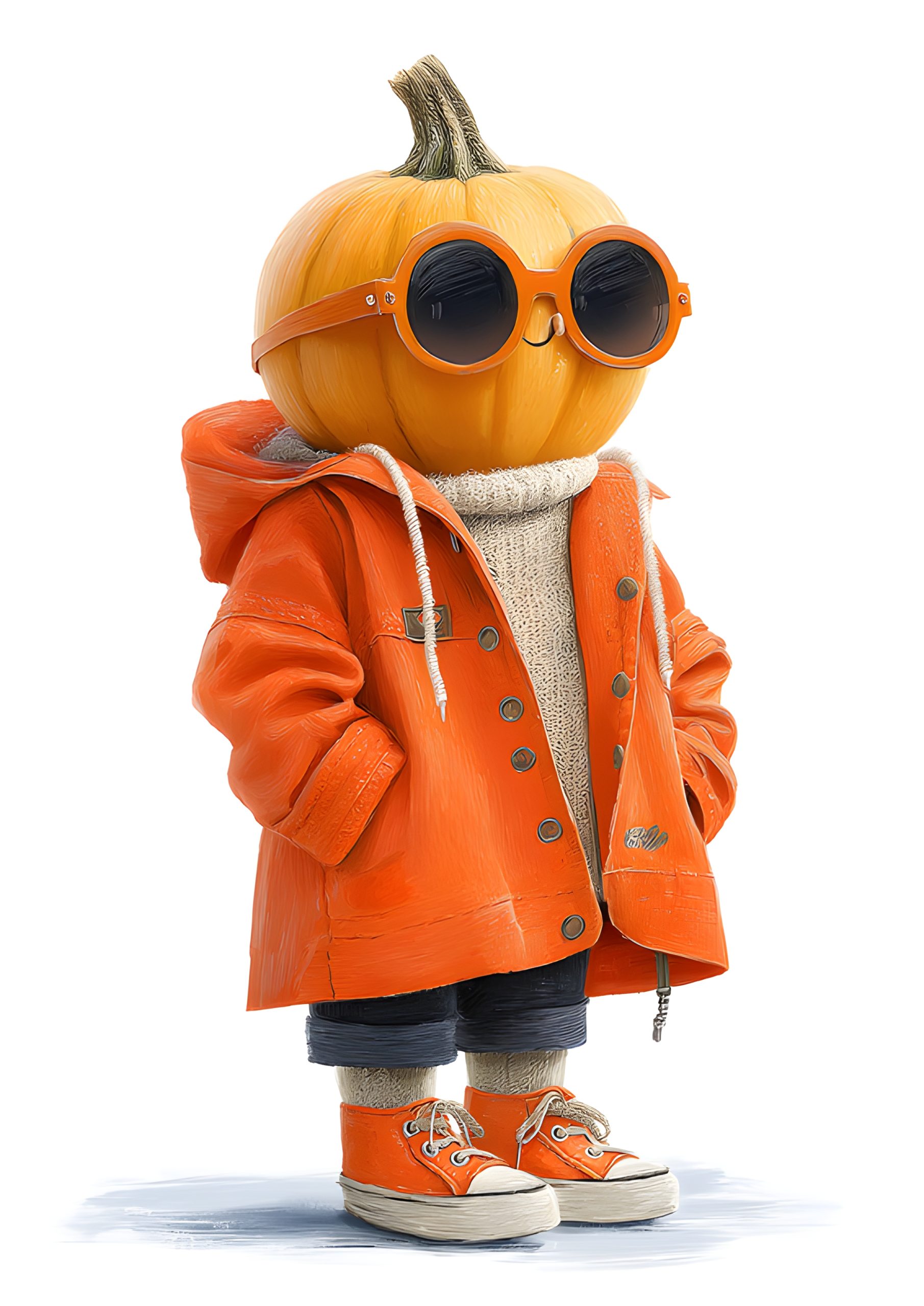 Pumpkin in an Orange Coat