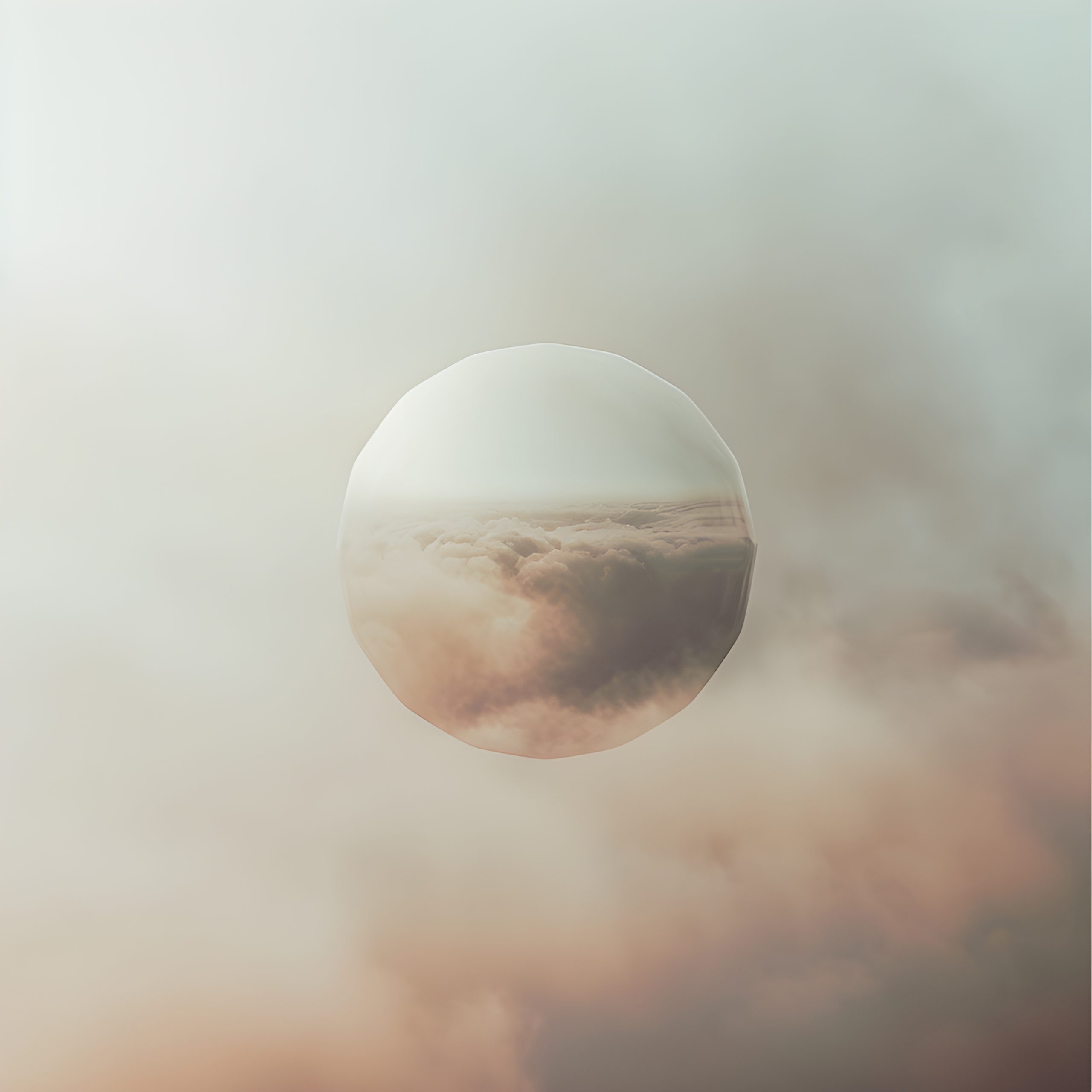 Celestial Orb in Cloudscape