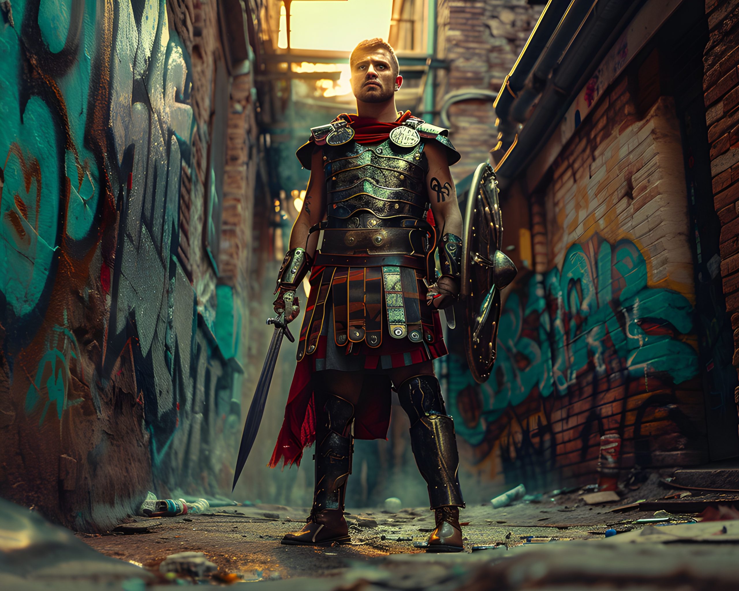 Roman Warrior in Urban Decay