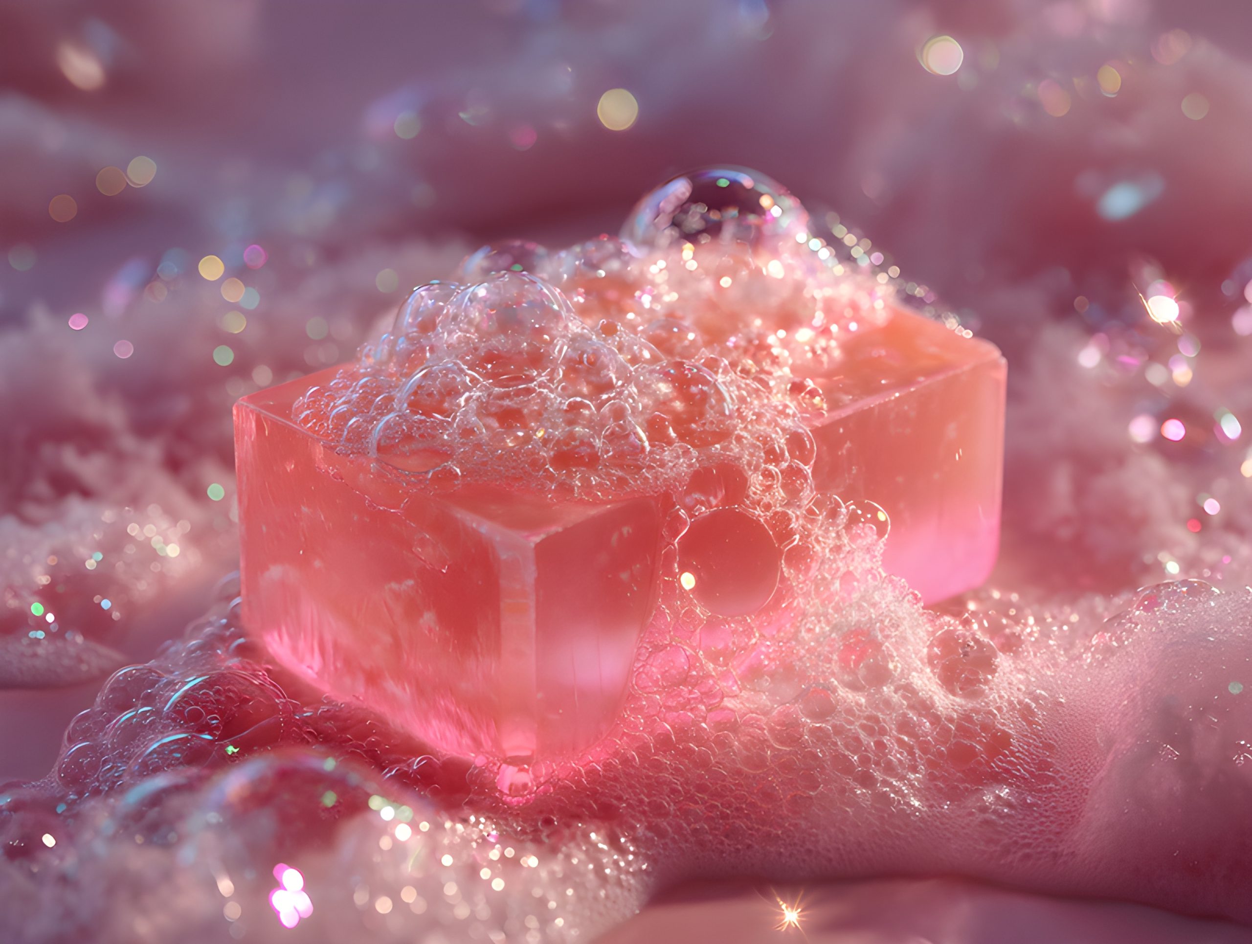 Pink Soap Bubbles Delight