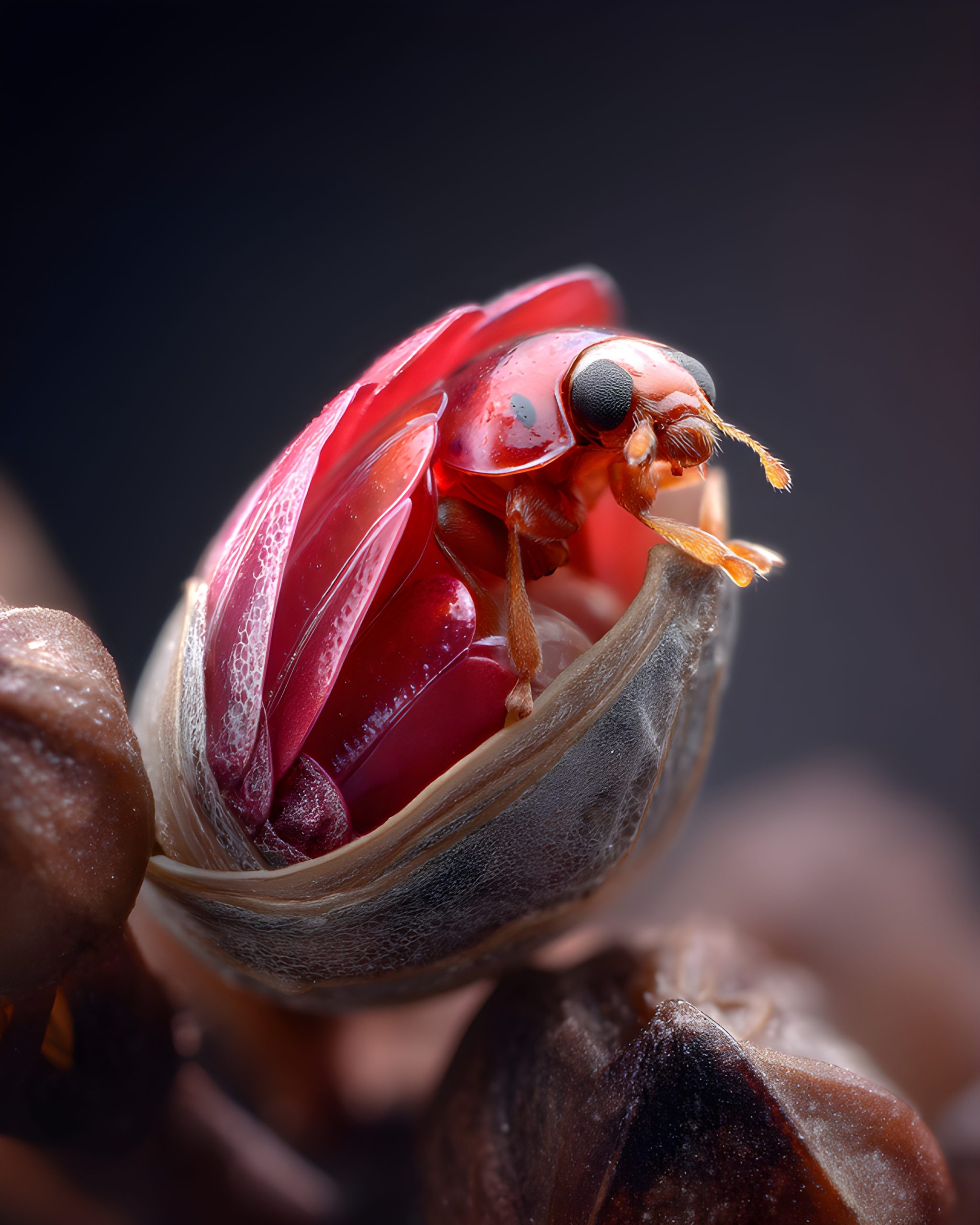 Crimson Ladybug’s Emergence