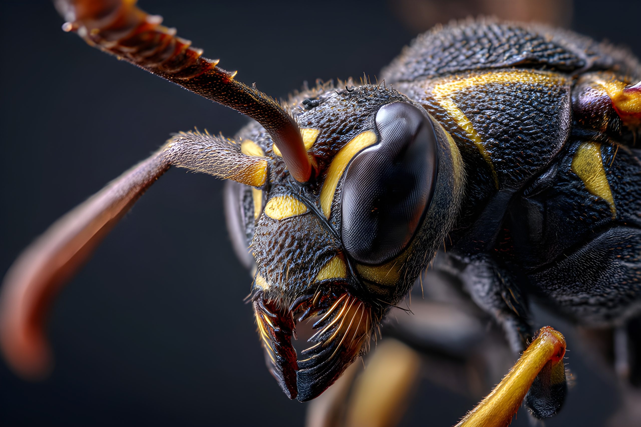 Wasp Macro Close-Up